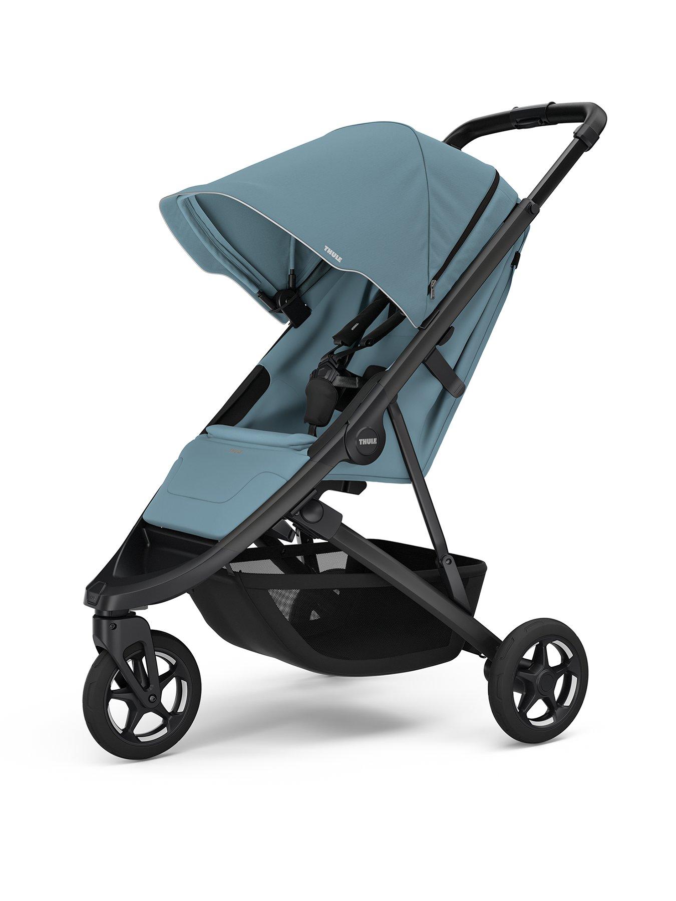 Image 1 of 5 of THULE Spring 2 stroller mid blue on black