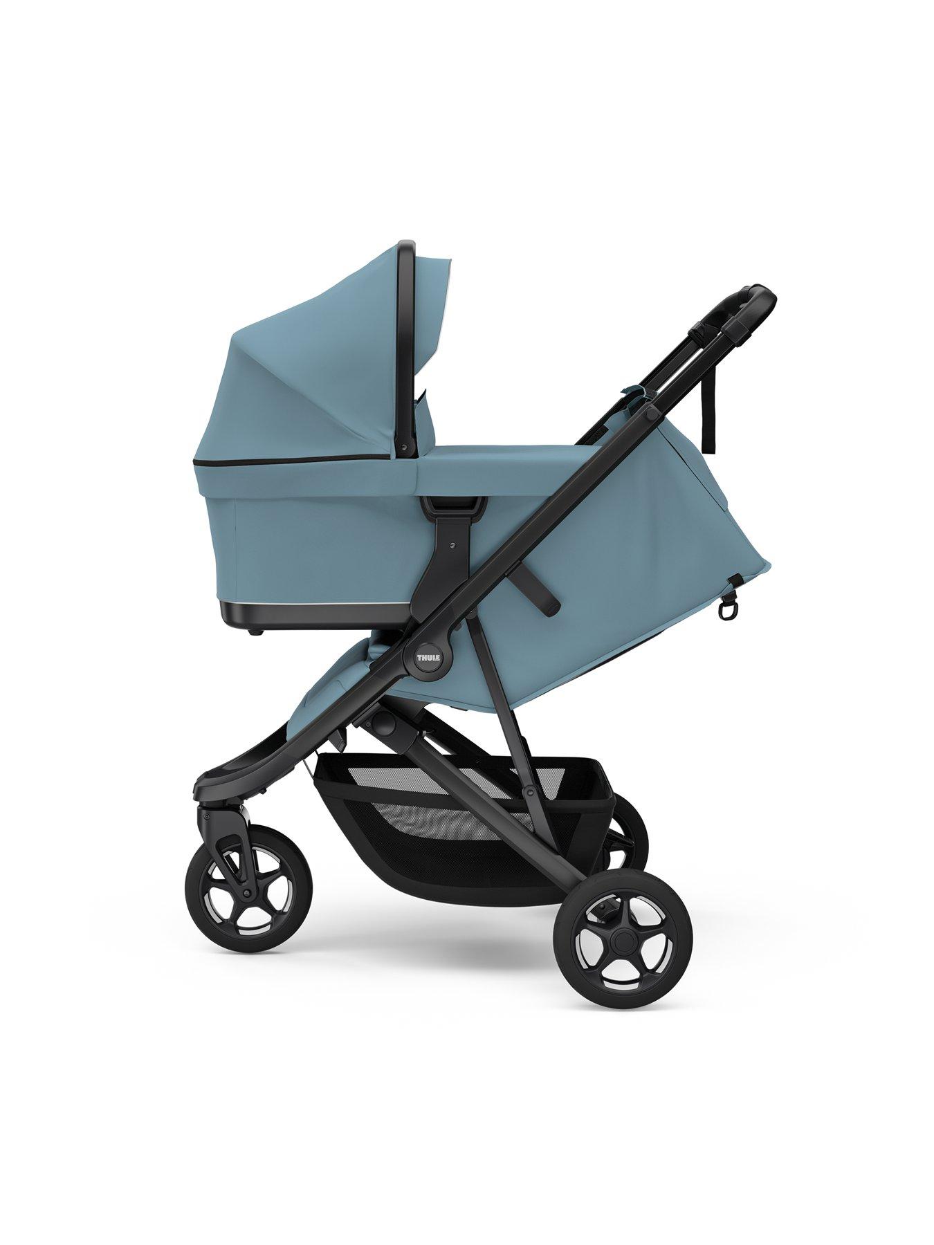 Image 3 of 5 of THULE Spring 2 stroller mid blue on black
