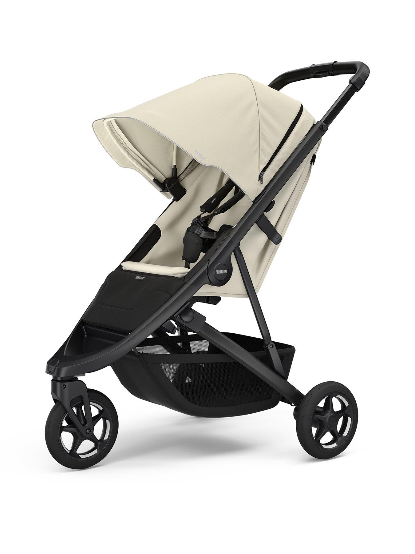 Image 1 of 5 of THULE Spring 2 stroller soft beige on black