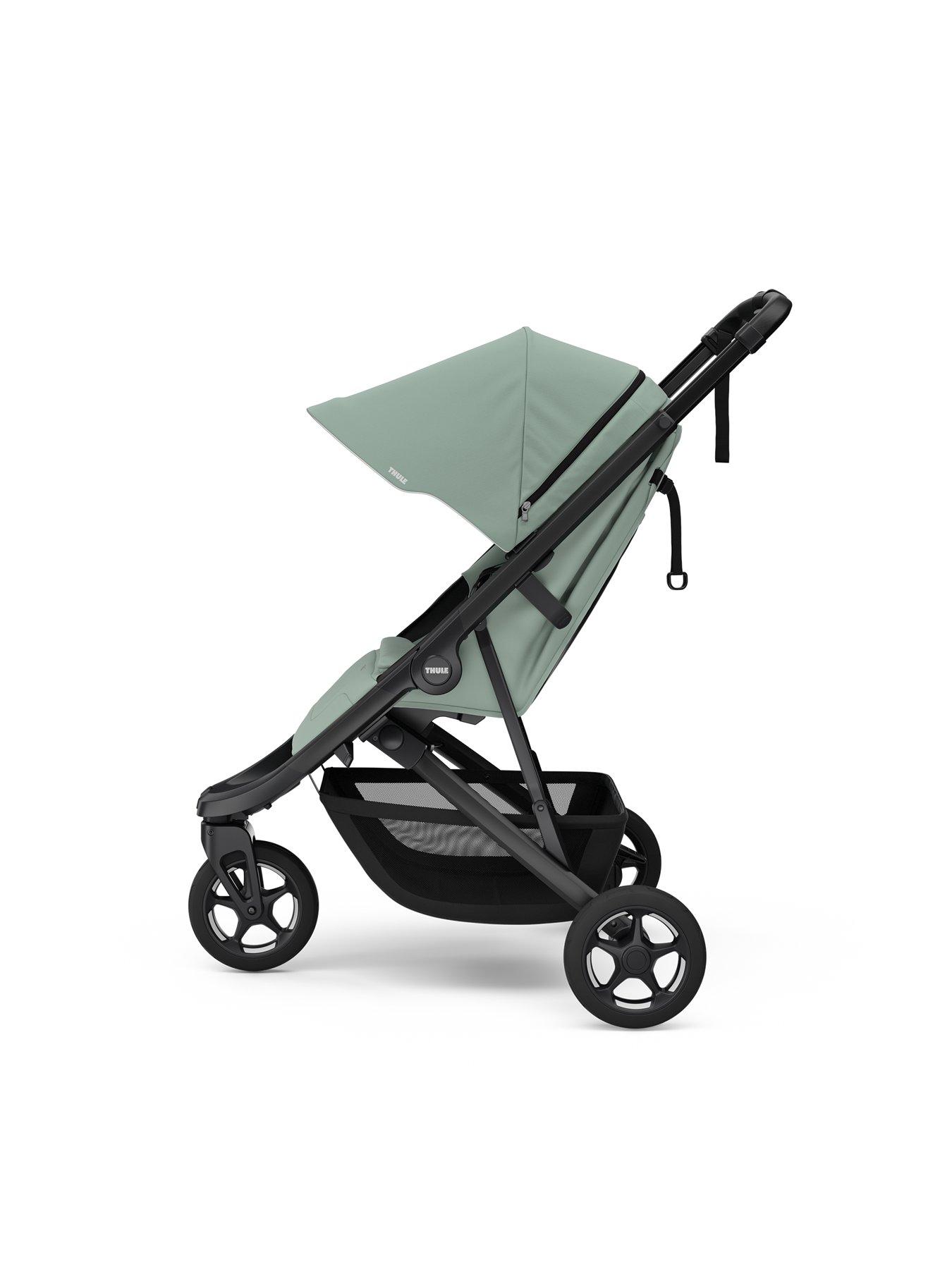 Image 2 of 6 of THULE Spring 2 stroller mist green on black