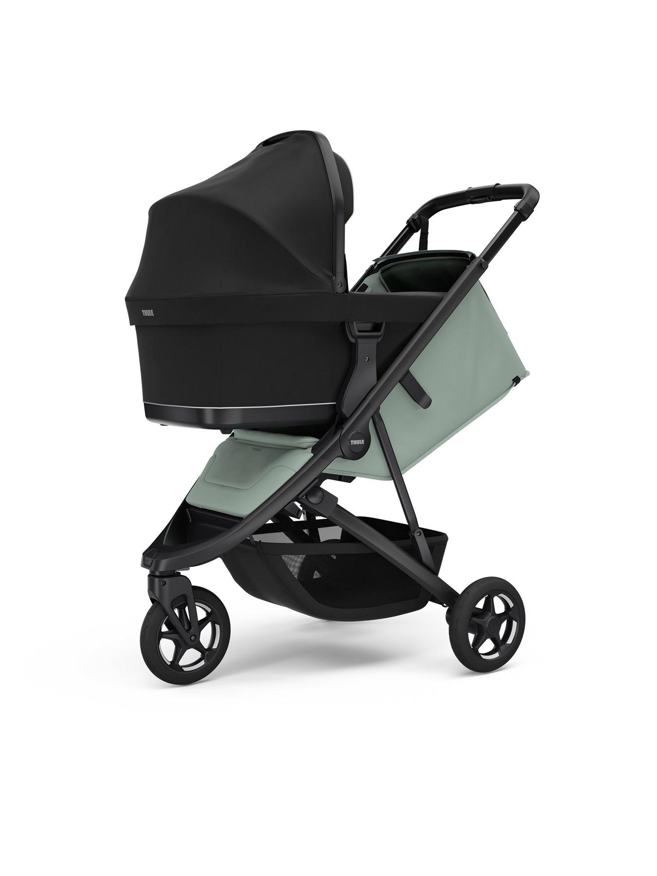 Image 3 of 6 of THULE Spring 2 stroller mist green on black