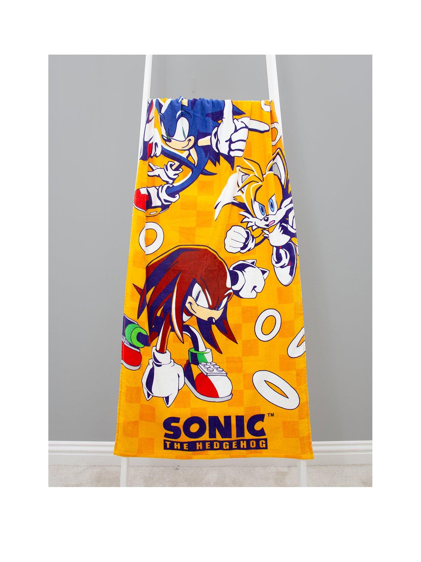 Image 1 of 5 of Sonic the Hedgehog Sonic The Hedgehog Play Beach Towel