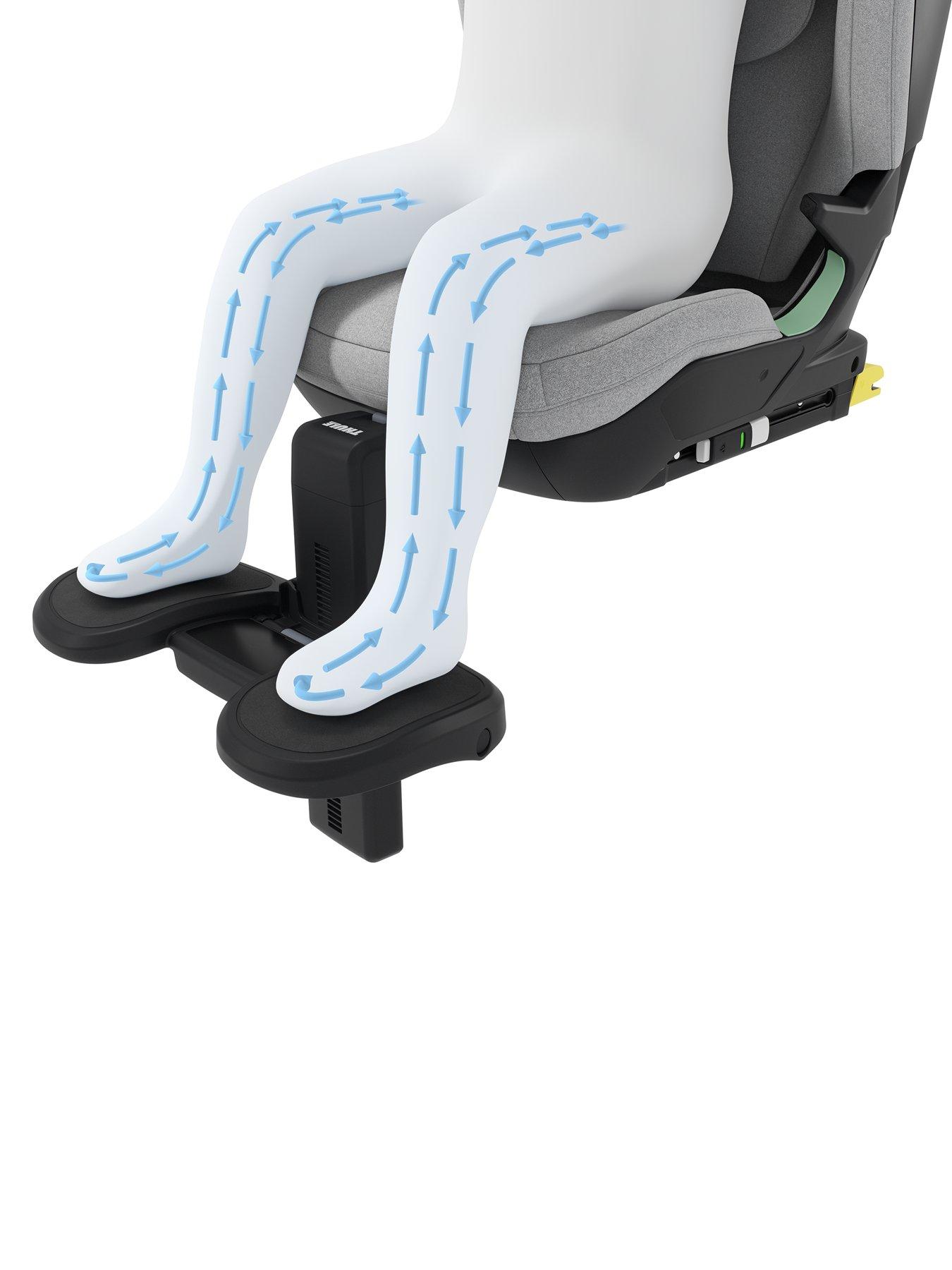 Image 7 of 7 of THULE Palm booster seat black & Palm Footrest - Grey