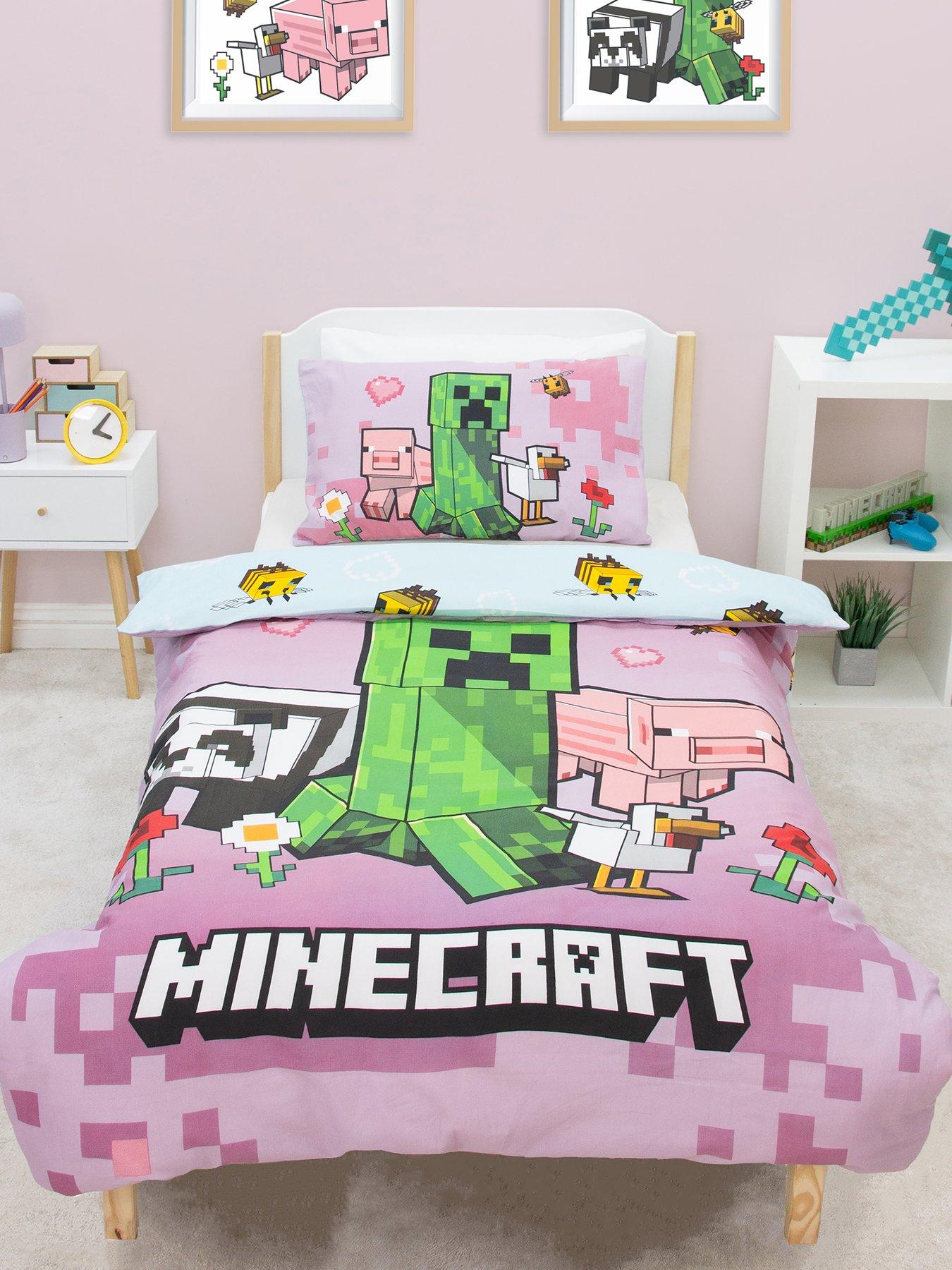 Image 1 of 7 of Minecraft Minecraft Group Panel Duvet- Single