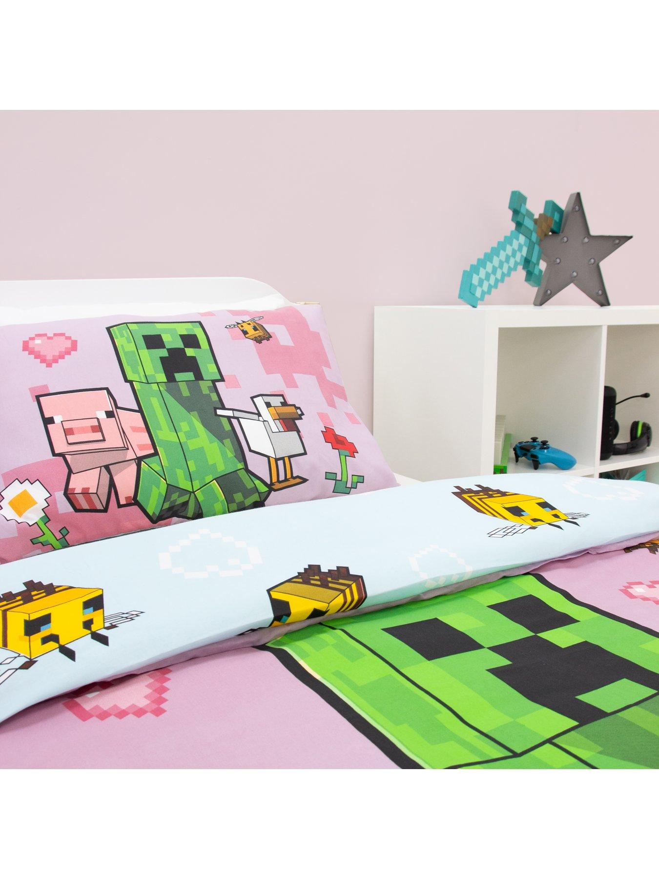 Image 3 of 7 of Minecraft Minecraft Group Panel Duvet- Single