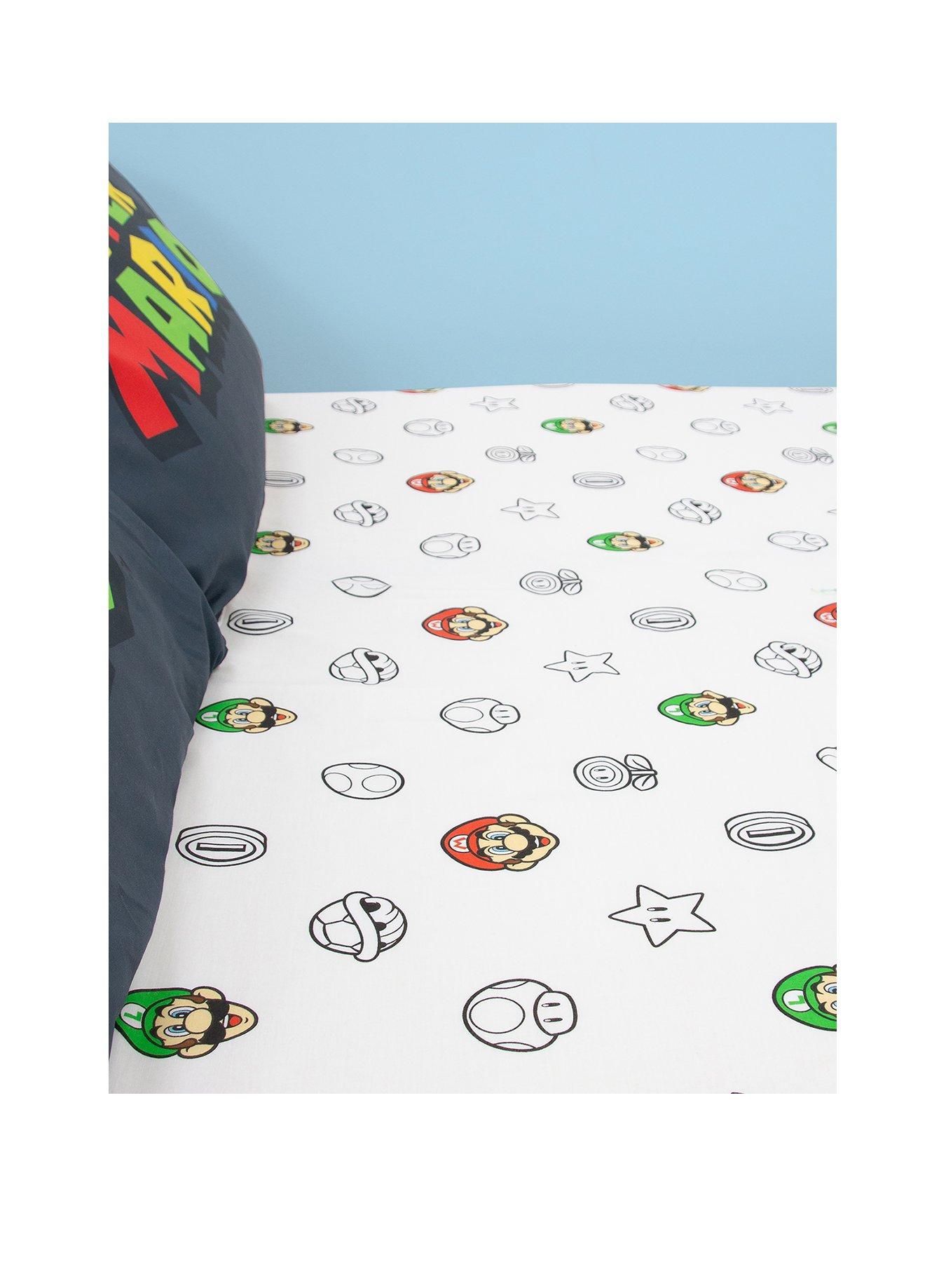 Image 2 of 6 of Nintendo Nintendo Pair Fitted Sheet- Double