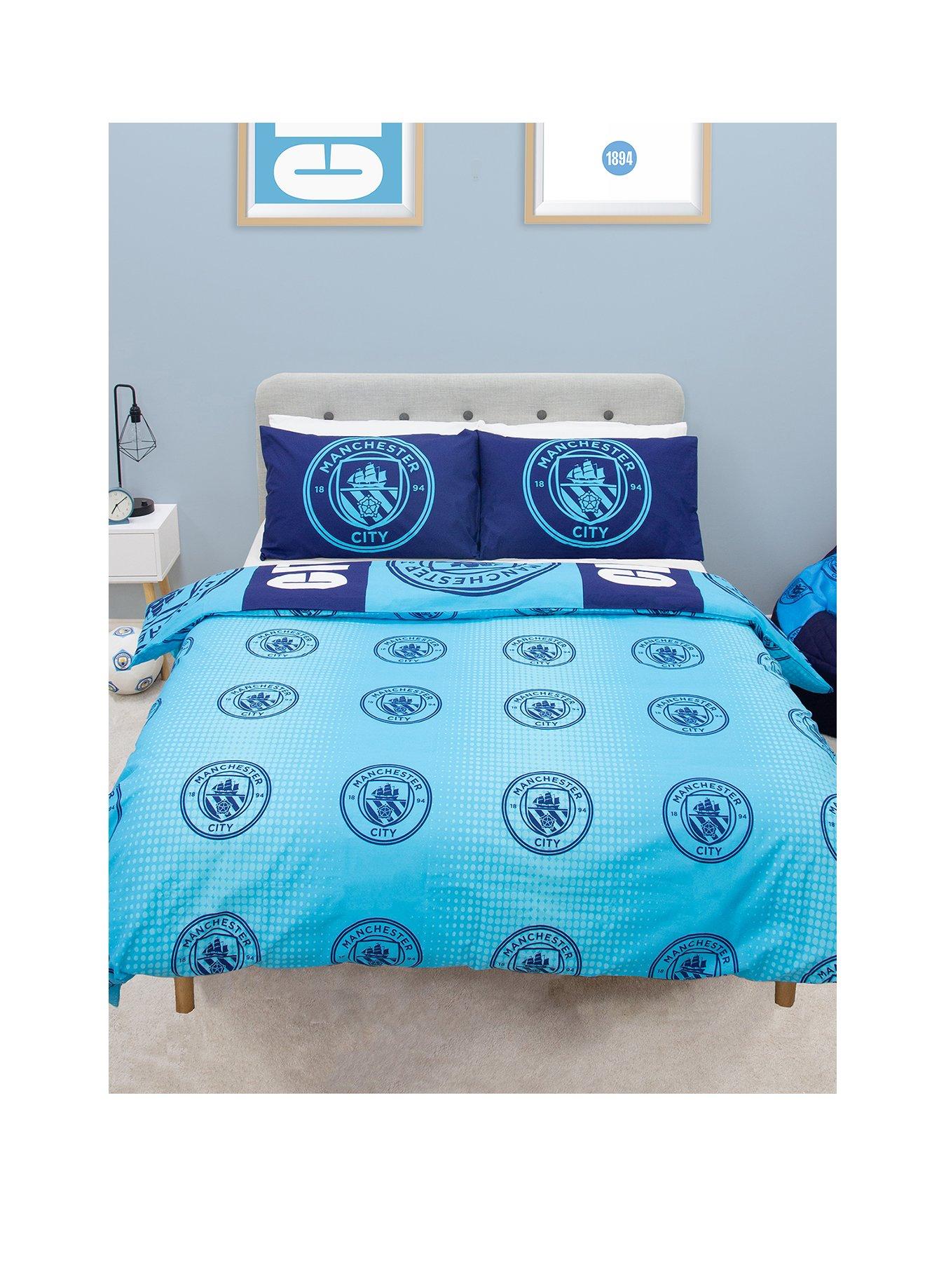 Image 2 of 7 of Manchester City Man City Flashy Rotary Duvet- Single