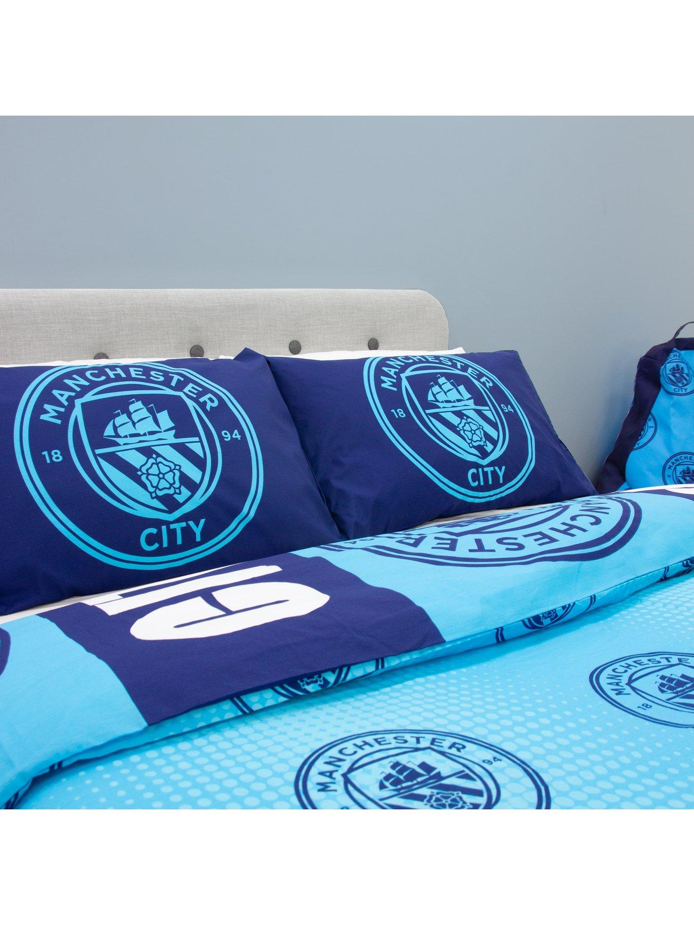 Image 4 of 7 of Manchester City Man City Flashy Rotary Duvet- Single