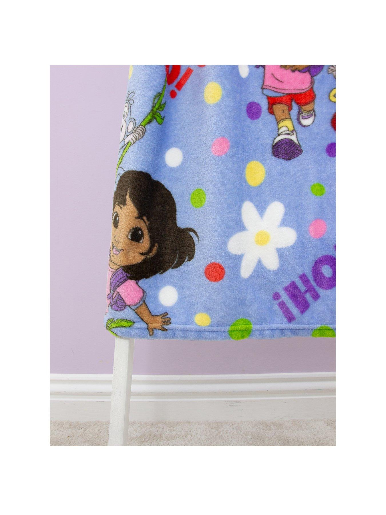 Image 2 of 7 of Dora the Explorer Dora The Explorer Hola Rotary Fleece Blanket