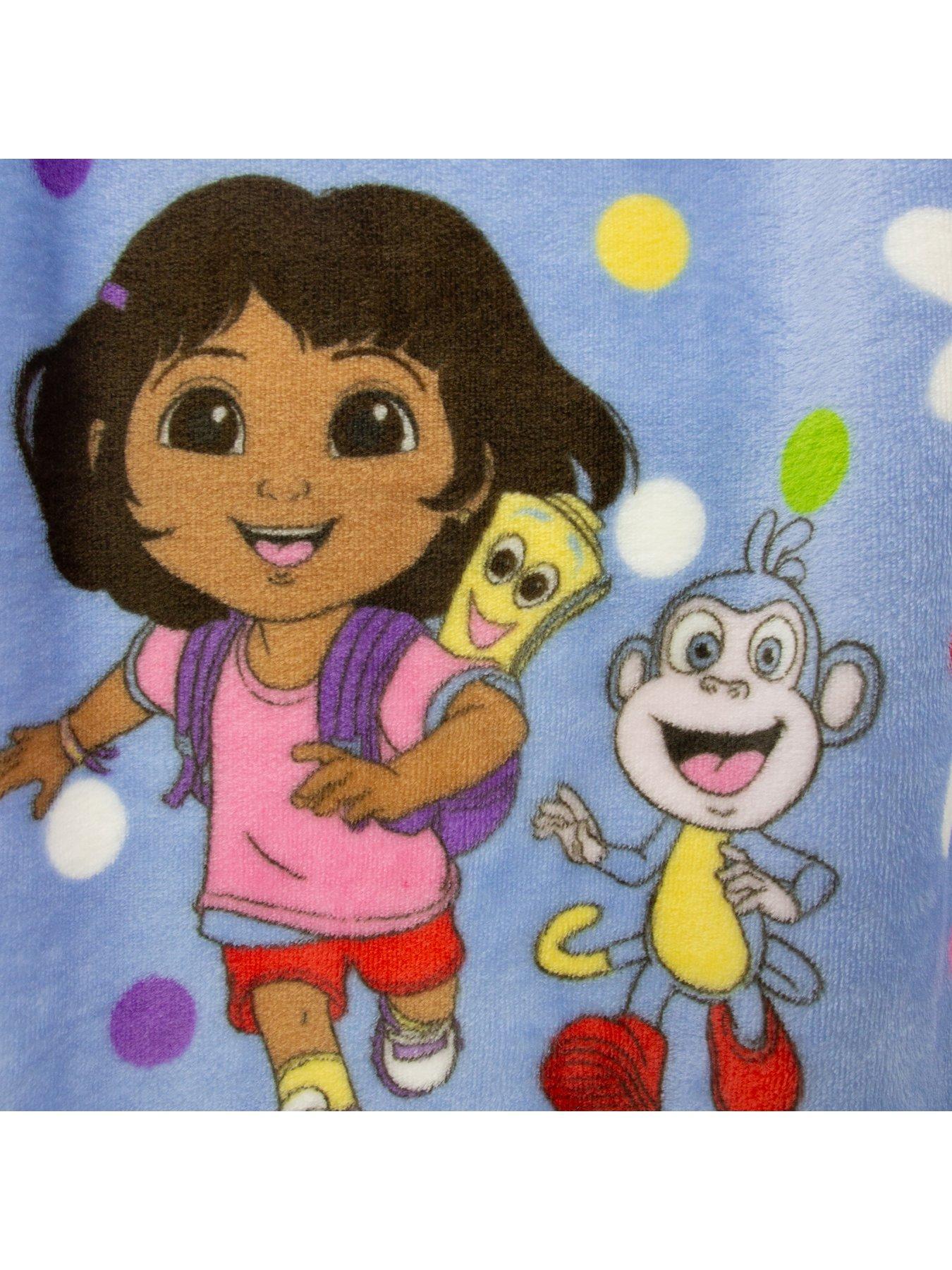 Image 5 of 7 of Dora the Explorer Dora The Explorer Hola Rotary Fleece Blanket
