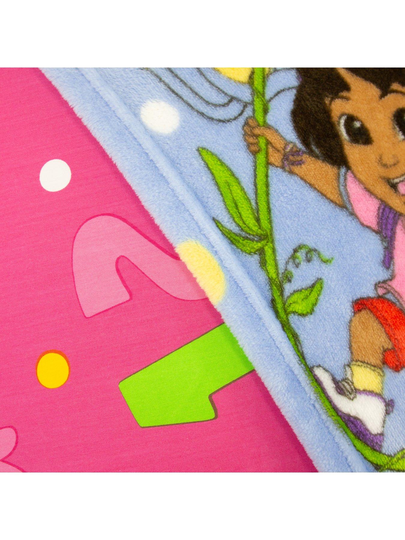 Image 6 of 7 of Dora the Explorer Dora The Explorer Hola Rotary Fleece Blanket