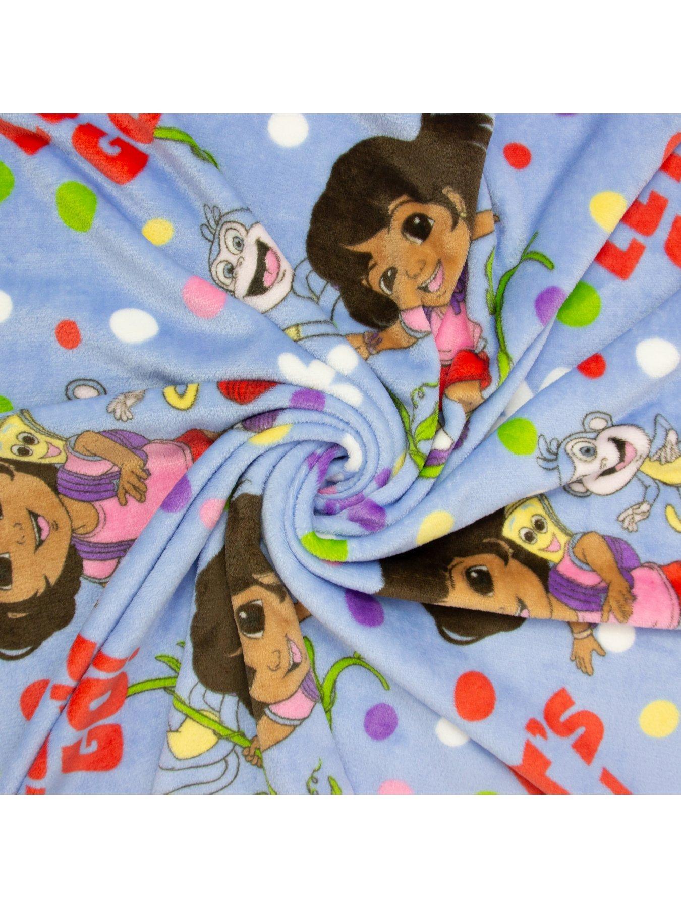 Image 7 of 7 of Dora the Explorer Dora The Explorer Hola Rotary Fleece Blanket