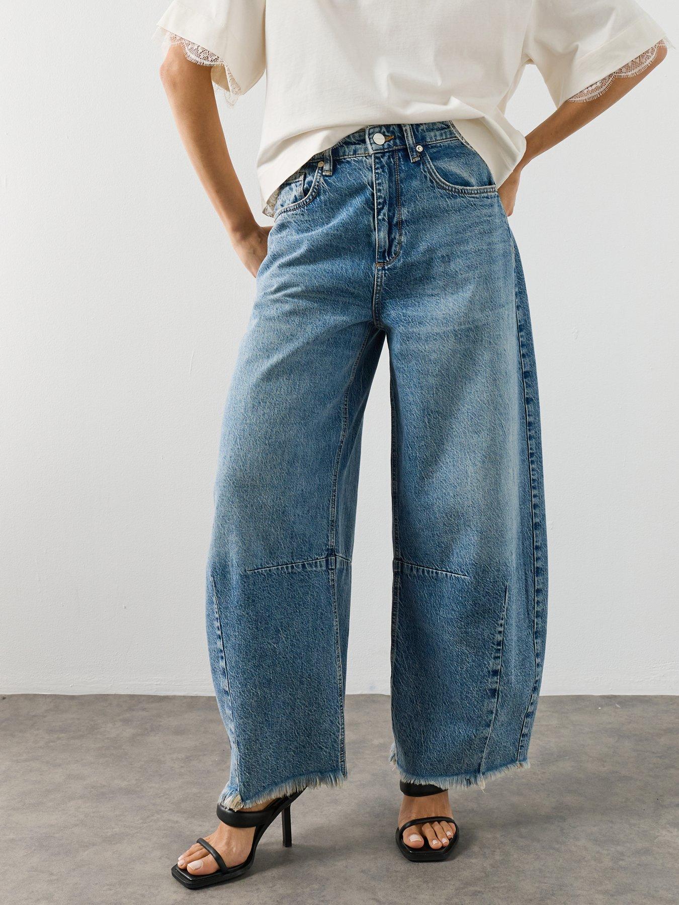 Image 1 of 6 of AllSaints Payton Crop Jeans - Purple