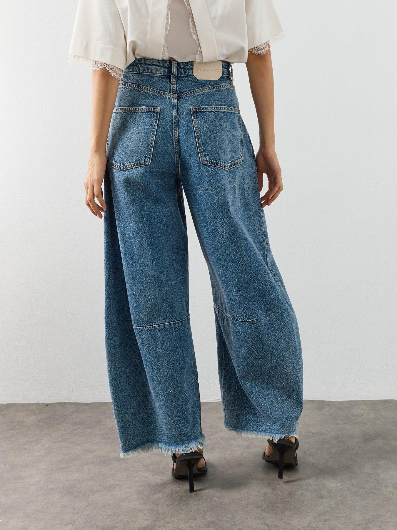 Image 2 of 6 of AllSaints Payton Crop Jeans - Purple