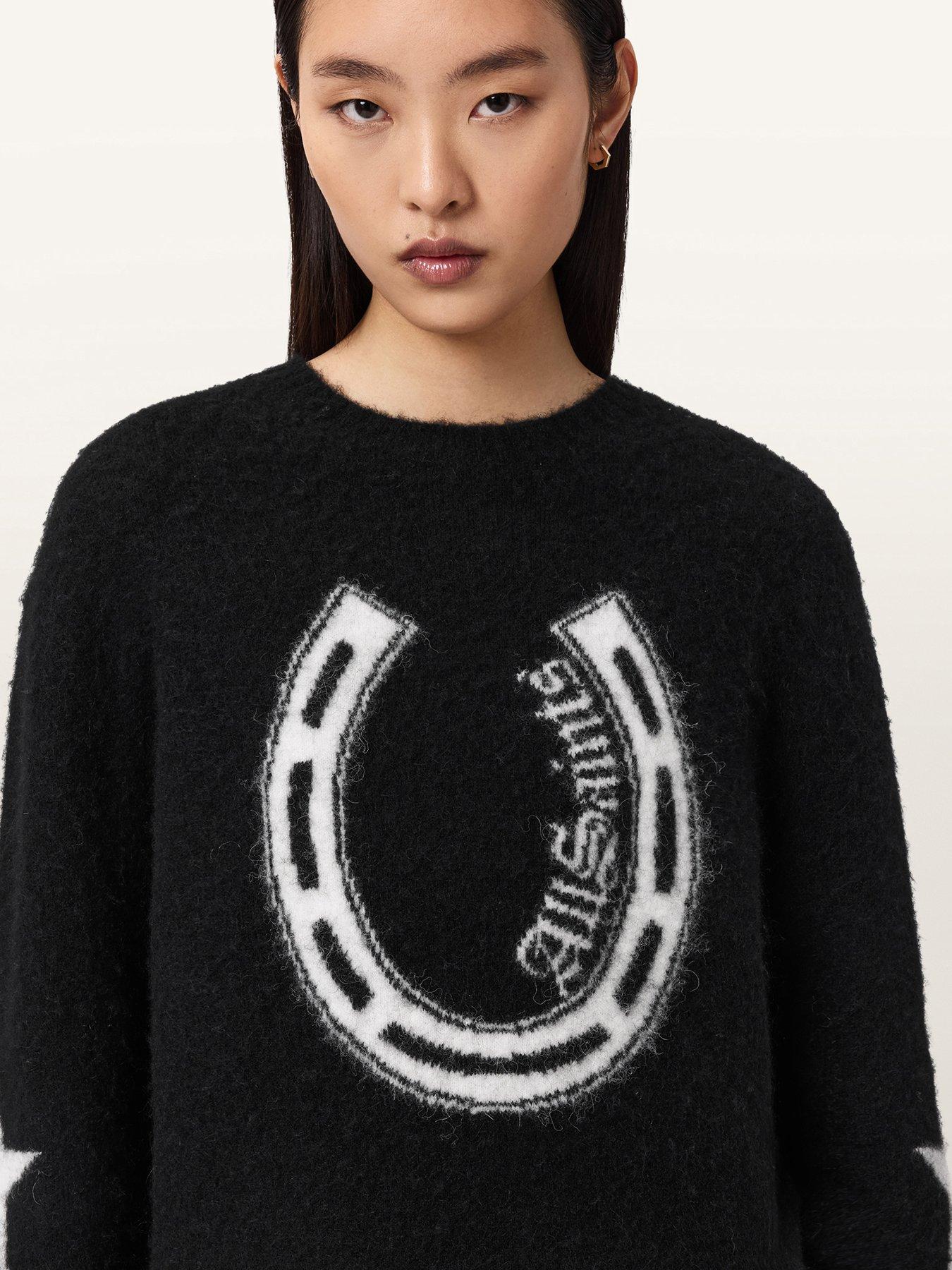 Image 3 of 4 of AllSaints Kismet Jumper - Black/White