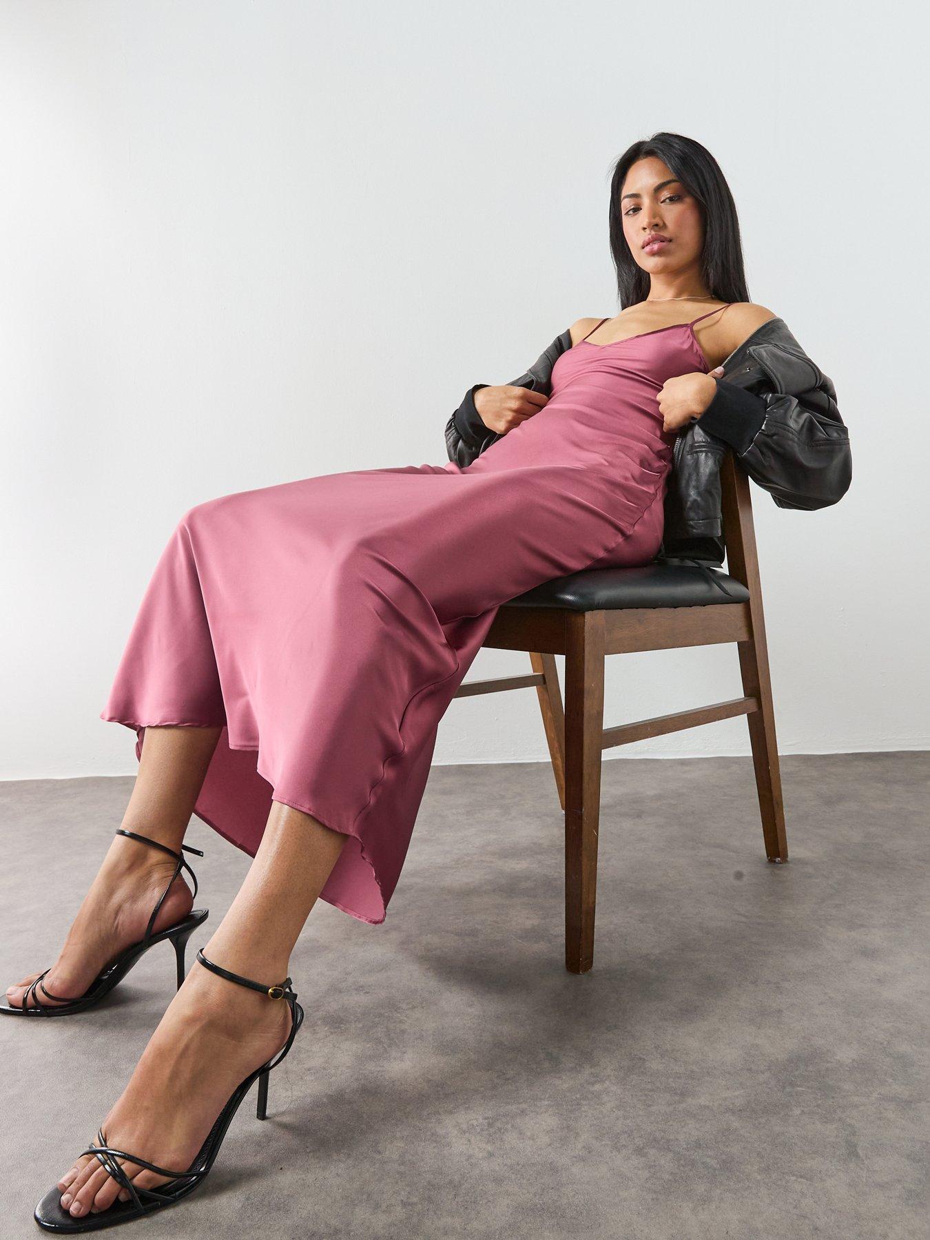 Image 5 of 6 of AllSaints Bryony Dress - Pink