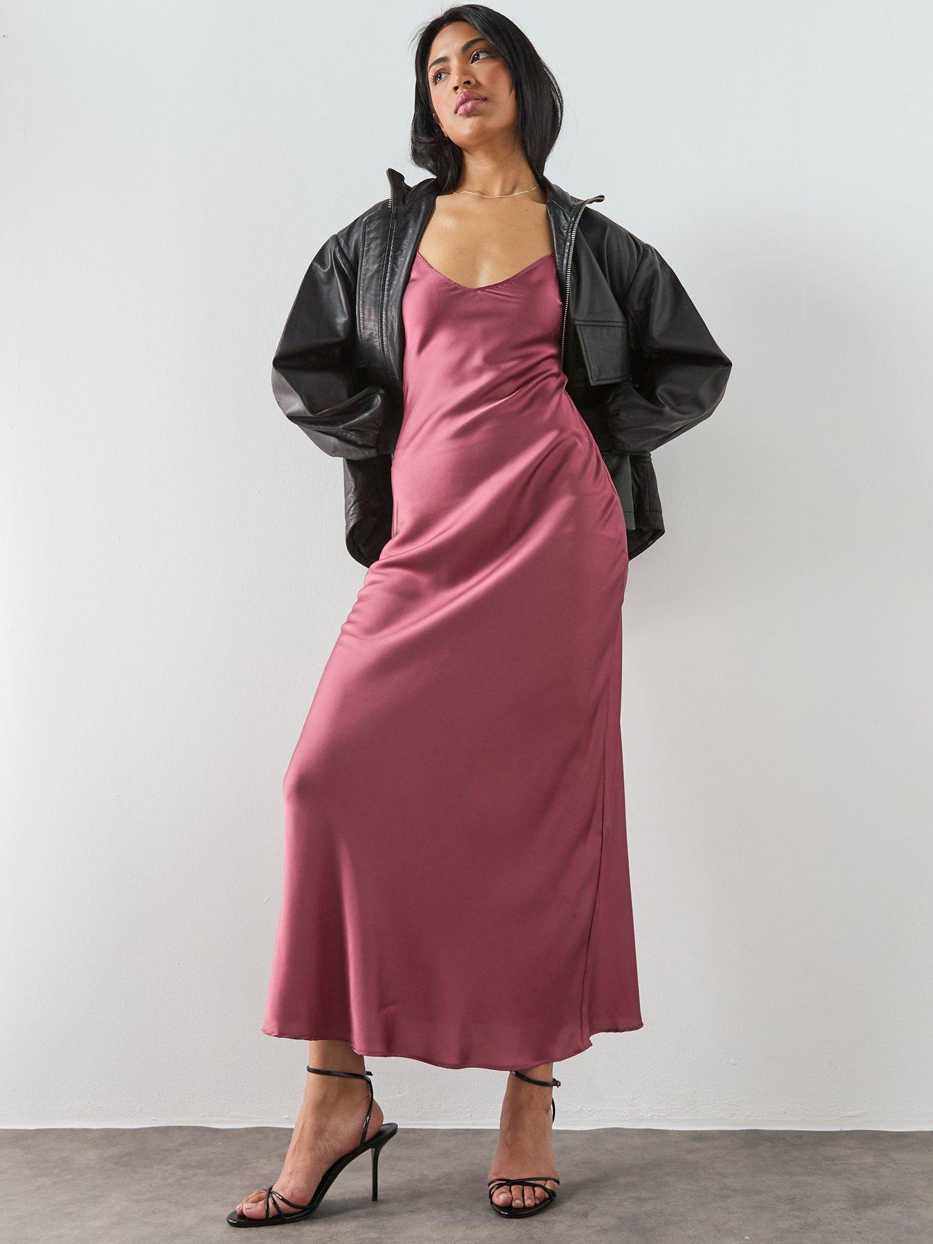Image 6 of 6 of AllSaints Bryony Dress - Pink
