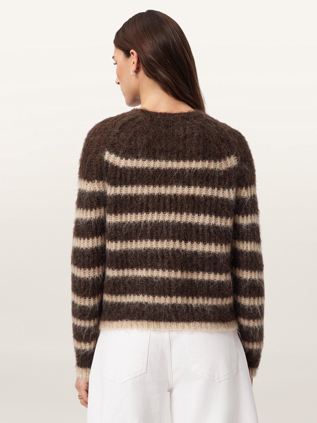 allsaints-riga-long-sleeve-striped-jumper-brownstillFront