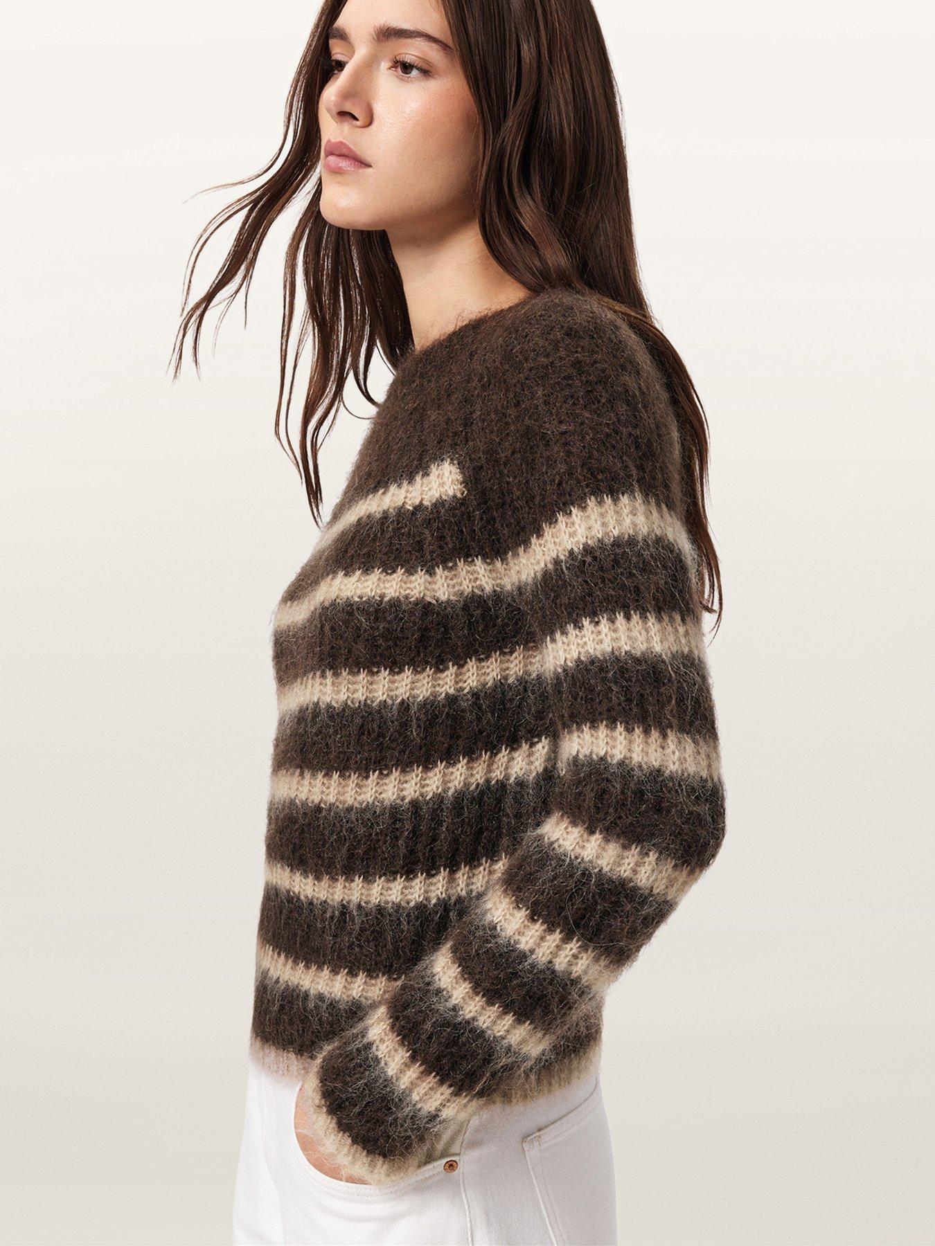 allsaints-riga-long-sleeve-striped-jumper-brownoutfit