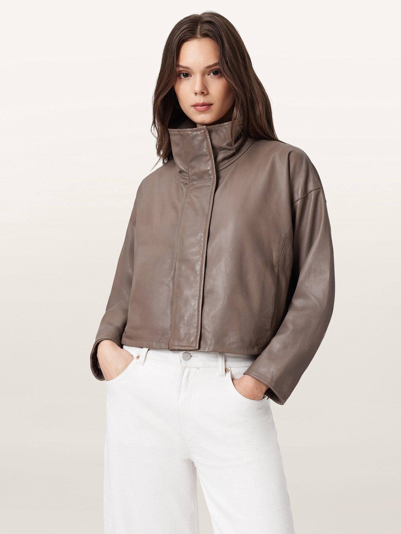 allsaints-ryder-cropped-leather-jacket-mocha-brownfront