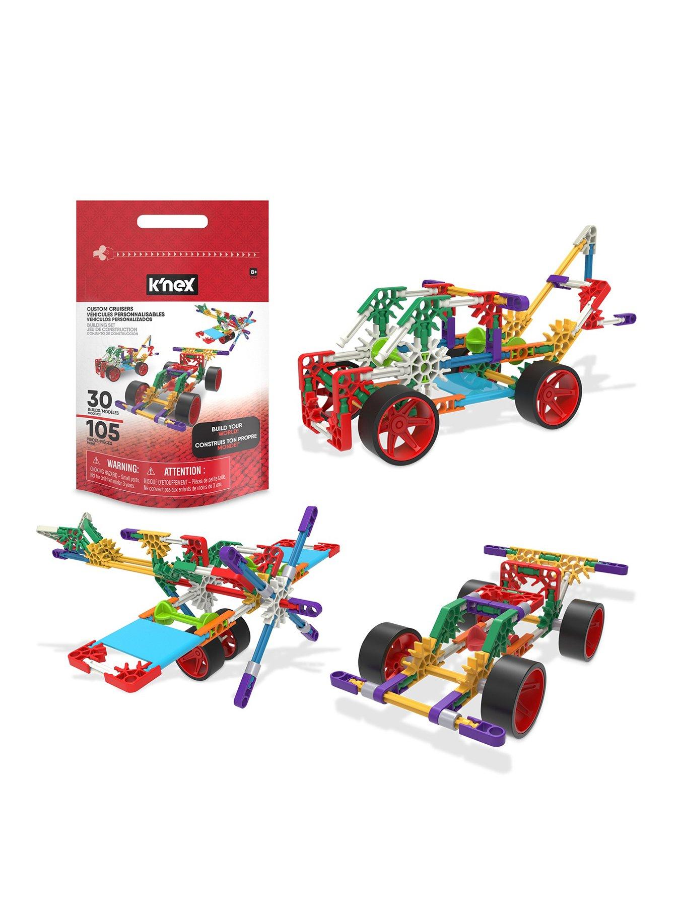 Image 1 of 7 of Knex Custom Cruisers 100 Pc/ 30 Model Set with Bag
