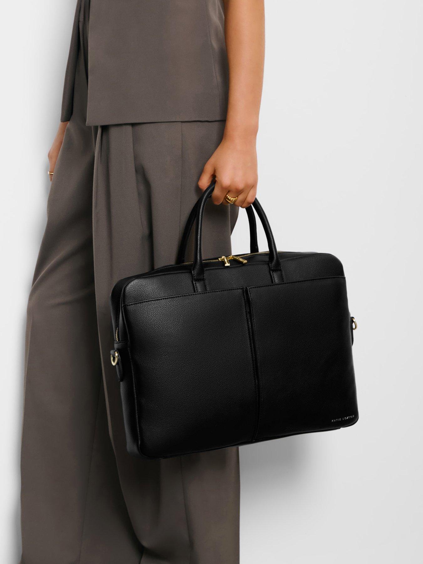 katie-loxton-city-laptop-bag-blackstillFront
