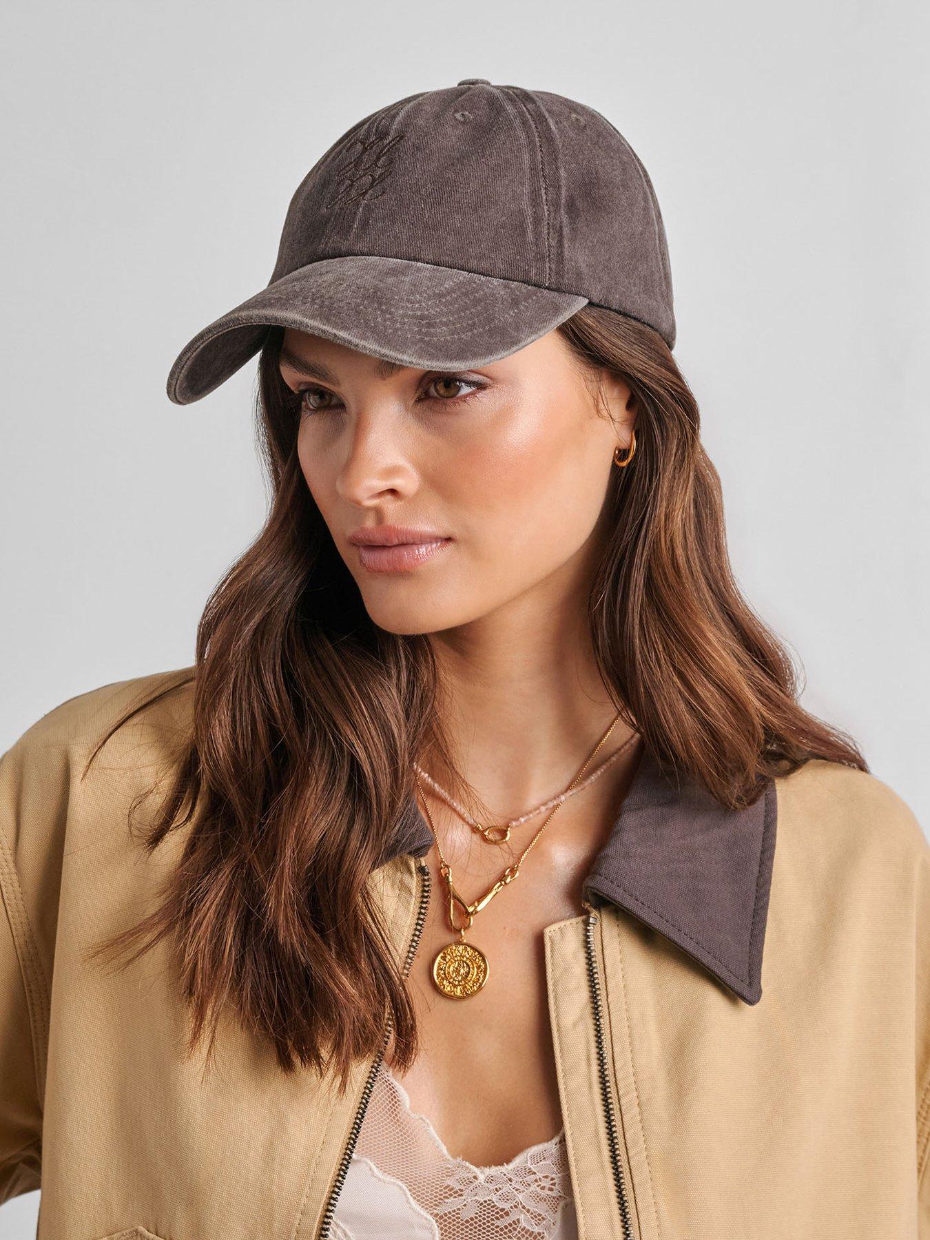 katie-loxton-embroidered-cap--nbspkl--nbspchocolate-one-sizestillFront