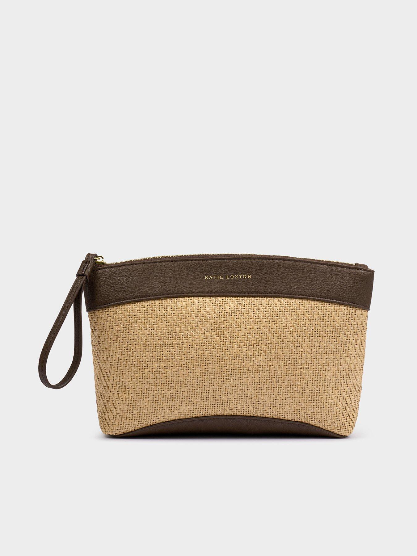 katie-loxton-wristlet-clutch-beigestillFront