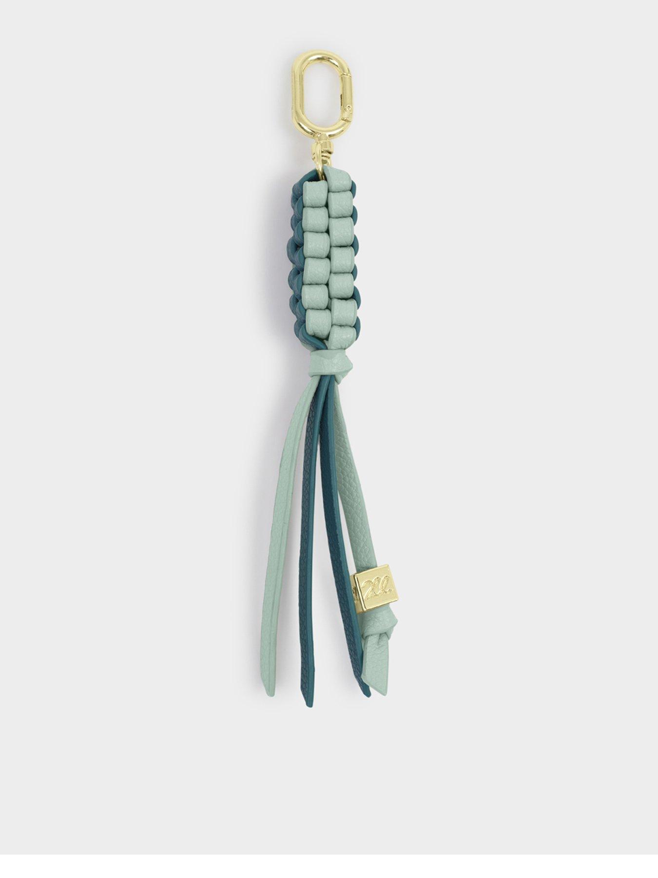 katie-loxton-braided-keyring-bag-charm-deep-teal-jelly-mintfront