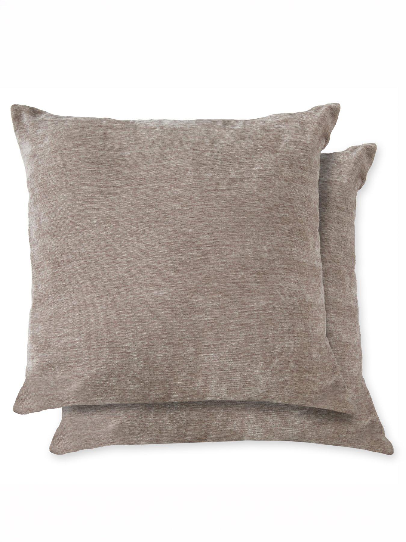 The Very Collection Canterbury Chenille Filled Cushion Pair