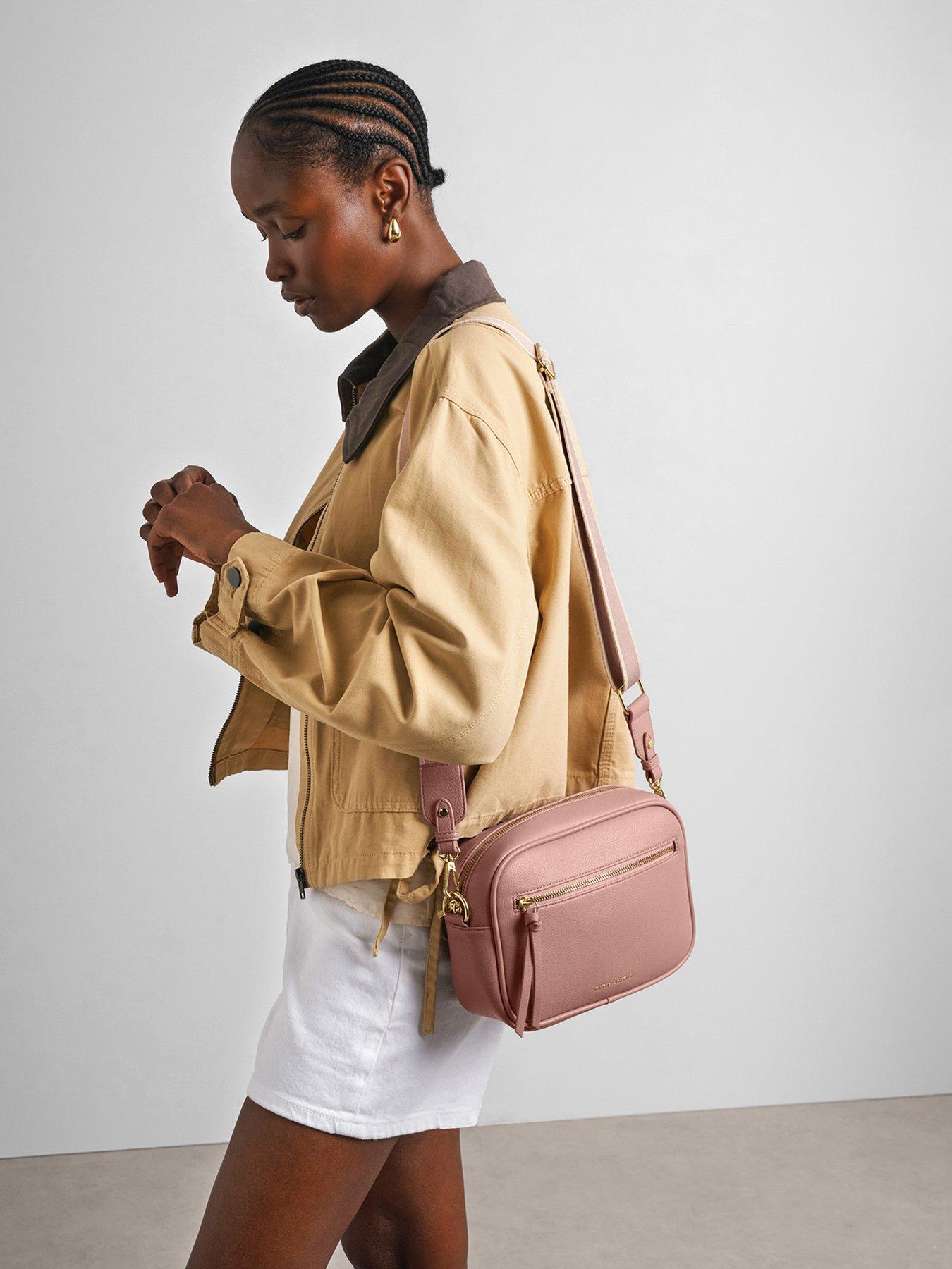 Image 1 of 6 of Katie Loxton Hallie Crossbody Bag - Pink