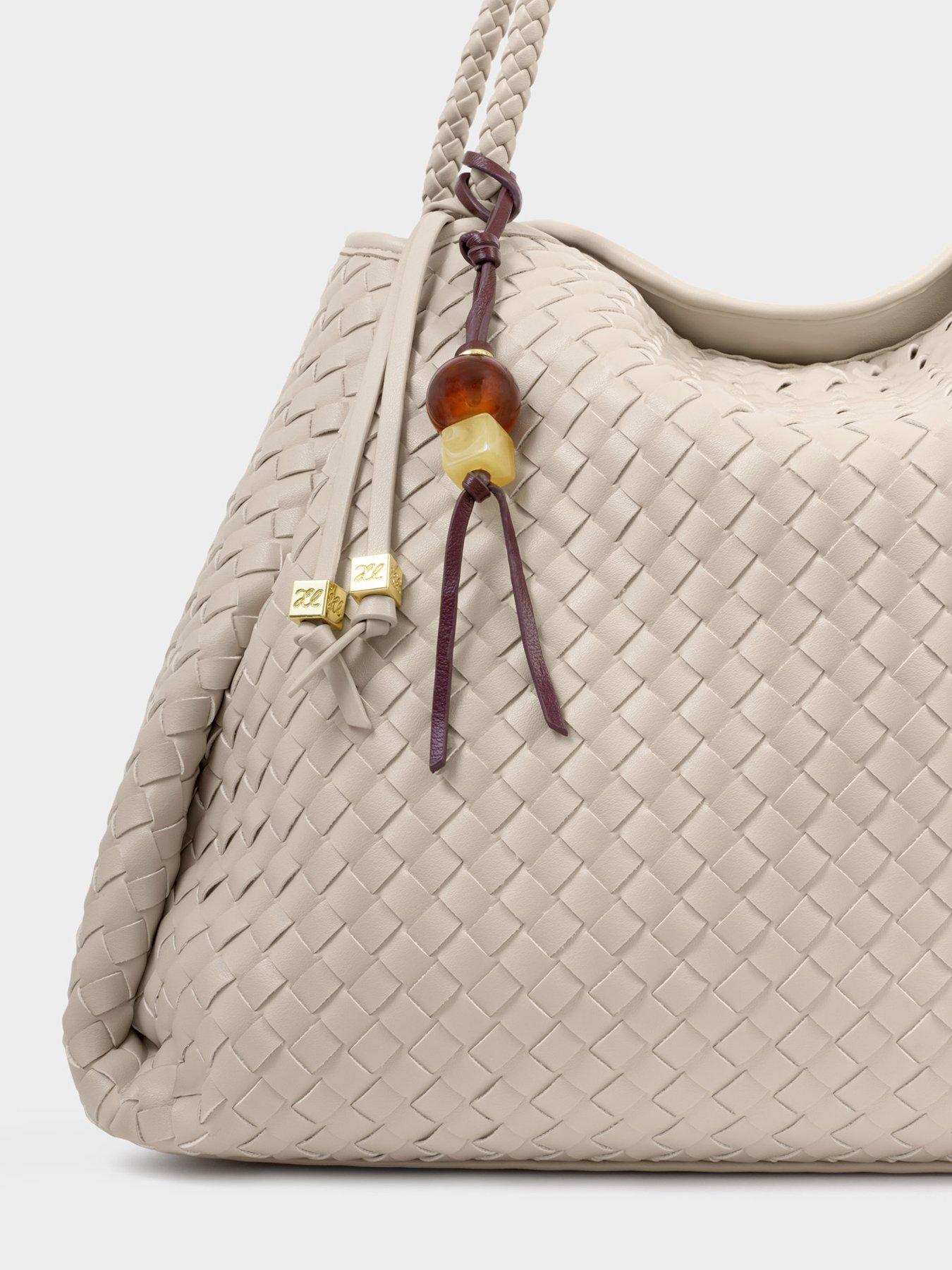 katie-loxton-beaded-keyring-bag-charm-bitter-chocolatestillFront