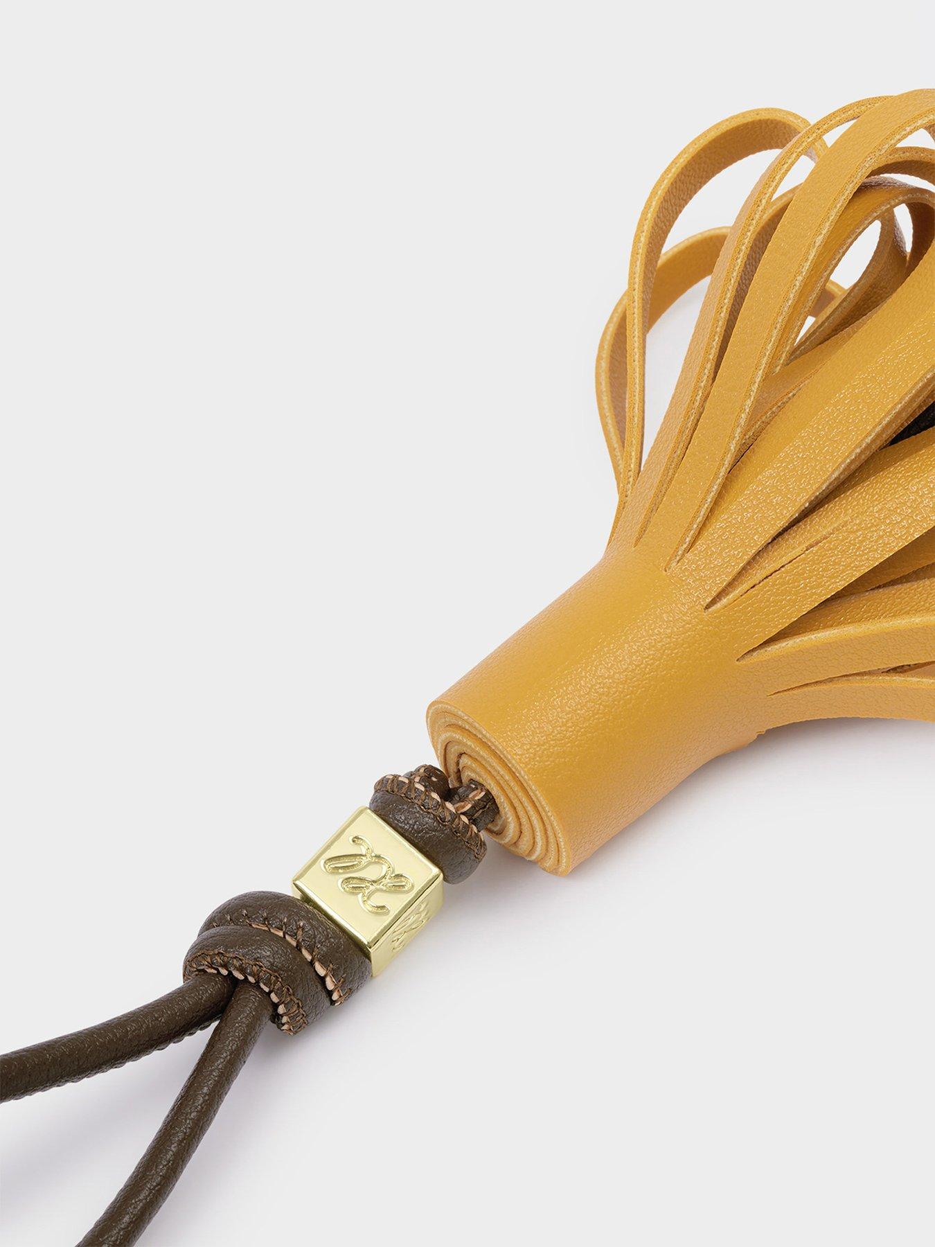 katie-loxton-tassel-bag-charm-bitter-chocolateyellowoutfit