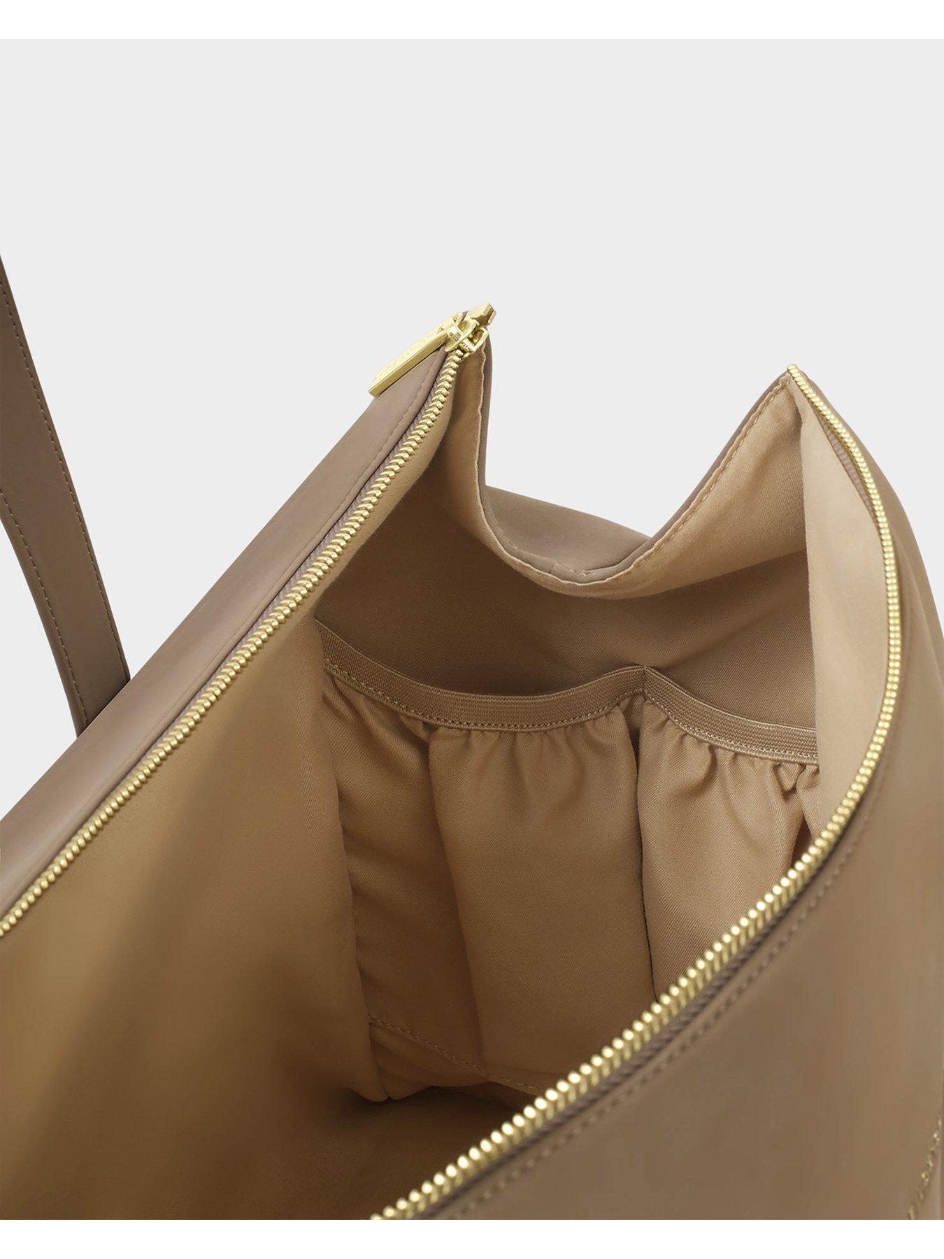 Image 5 of 6 of Katie Loxton Milan Cabin Bag - Taupe Suedette