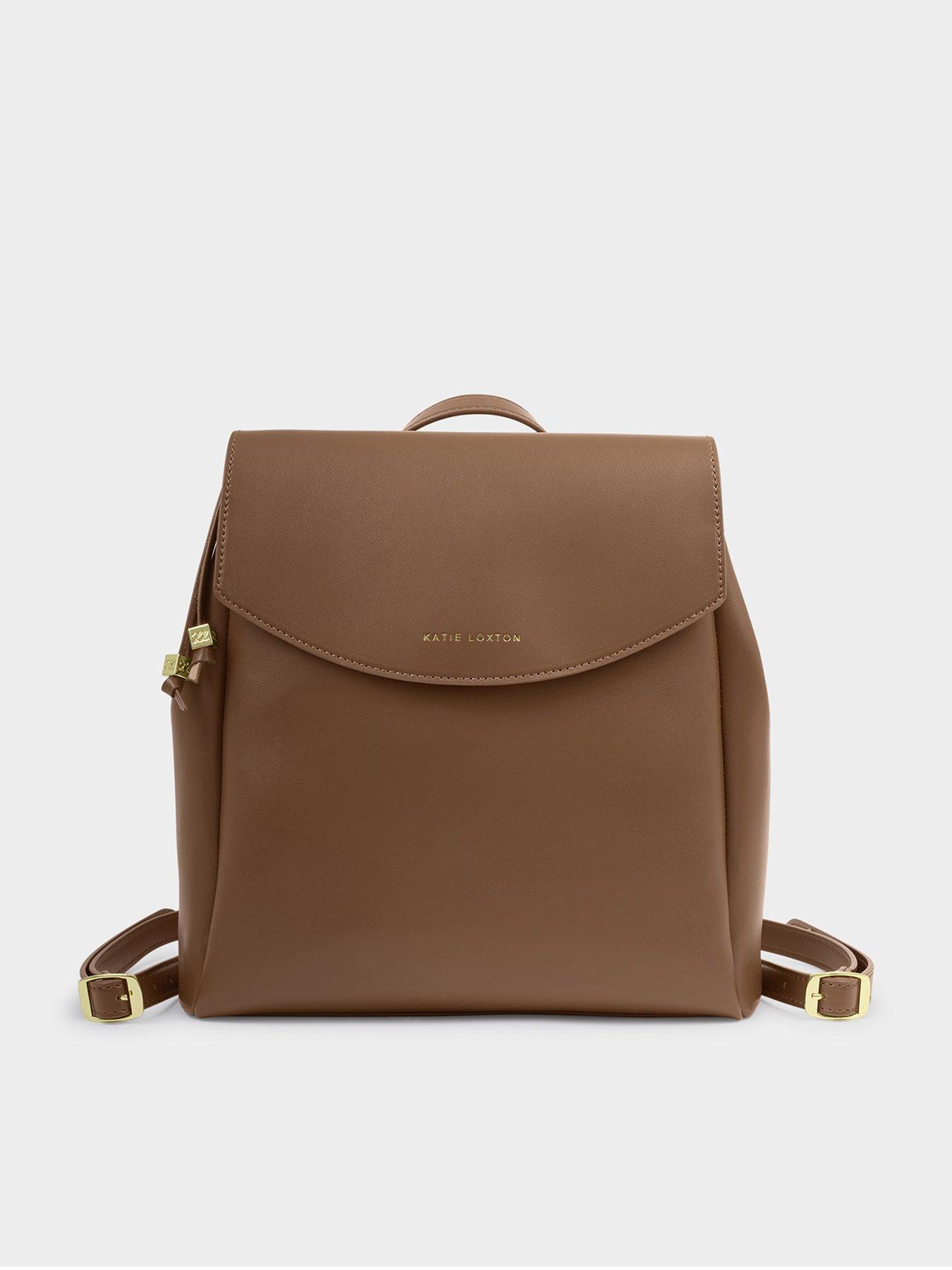 katie-loxton-nadia-medium-backpack-chocolatestillFront