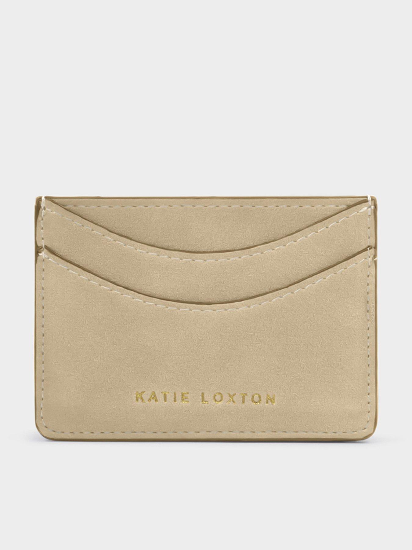 Katie Loxton Alba Cardholder - Desert Sand Suedette