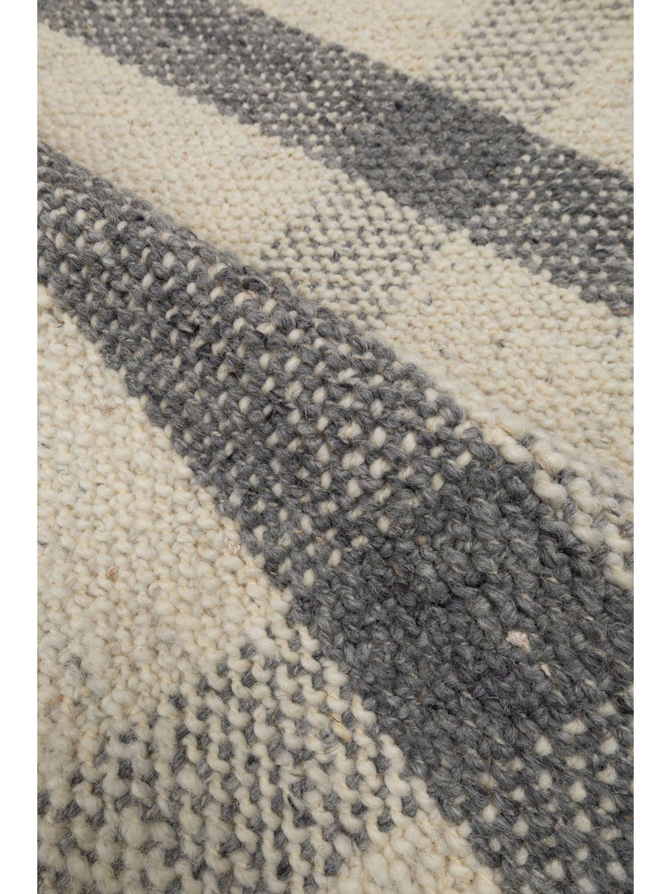 Image 3 of 4 of The Very Collection Handwoven Checked Flatweave Rug