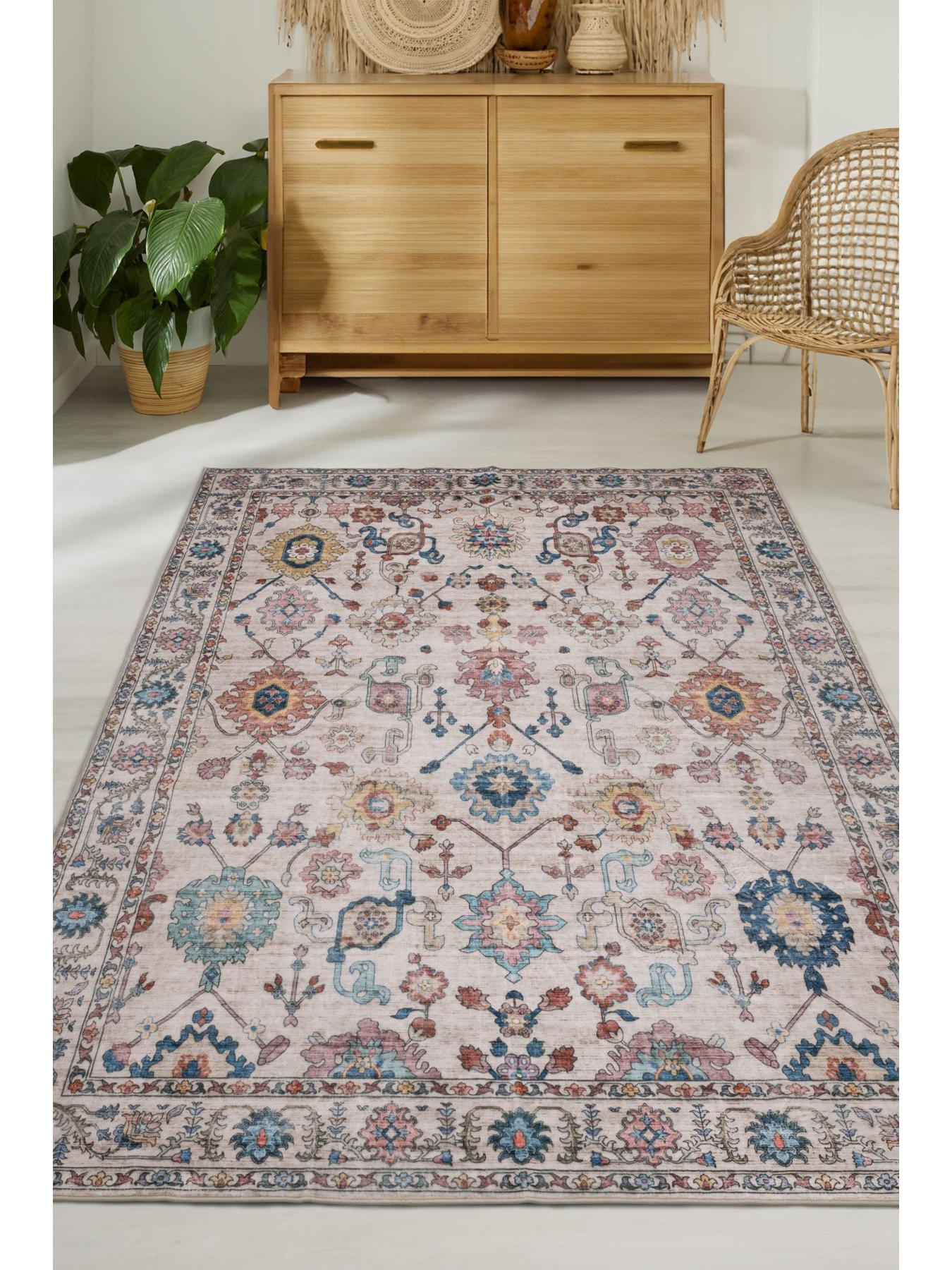The Very Collection Washable Roma Traditional Rug 140 X 200cm