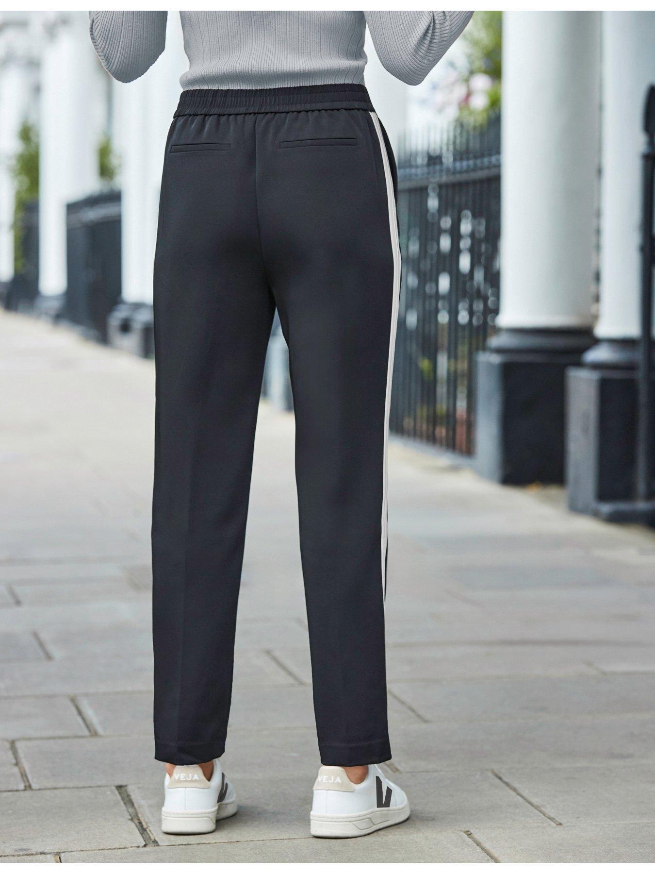 sosandar-contrast-side-stripe-tapered-trousers-blackstillFront