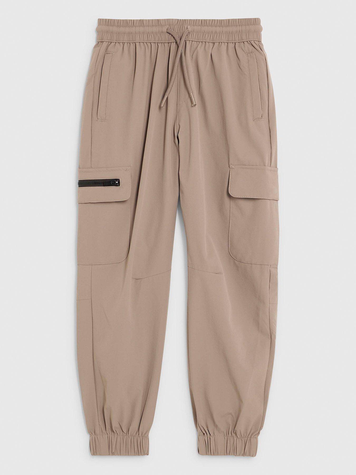 river-island-older-boys-zip-cargo-trousers-beige
