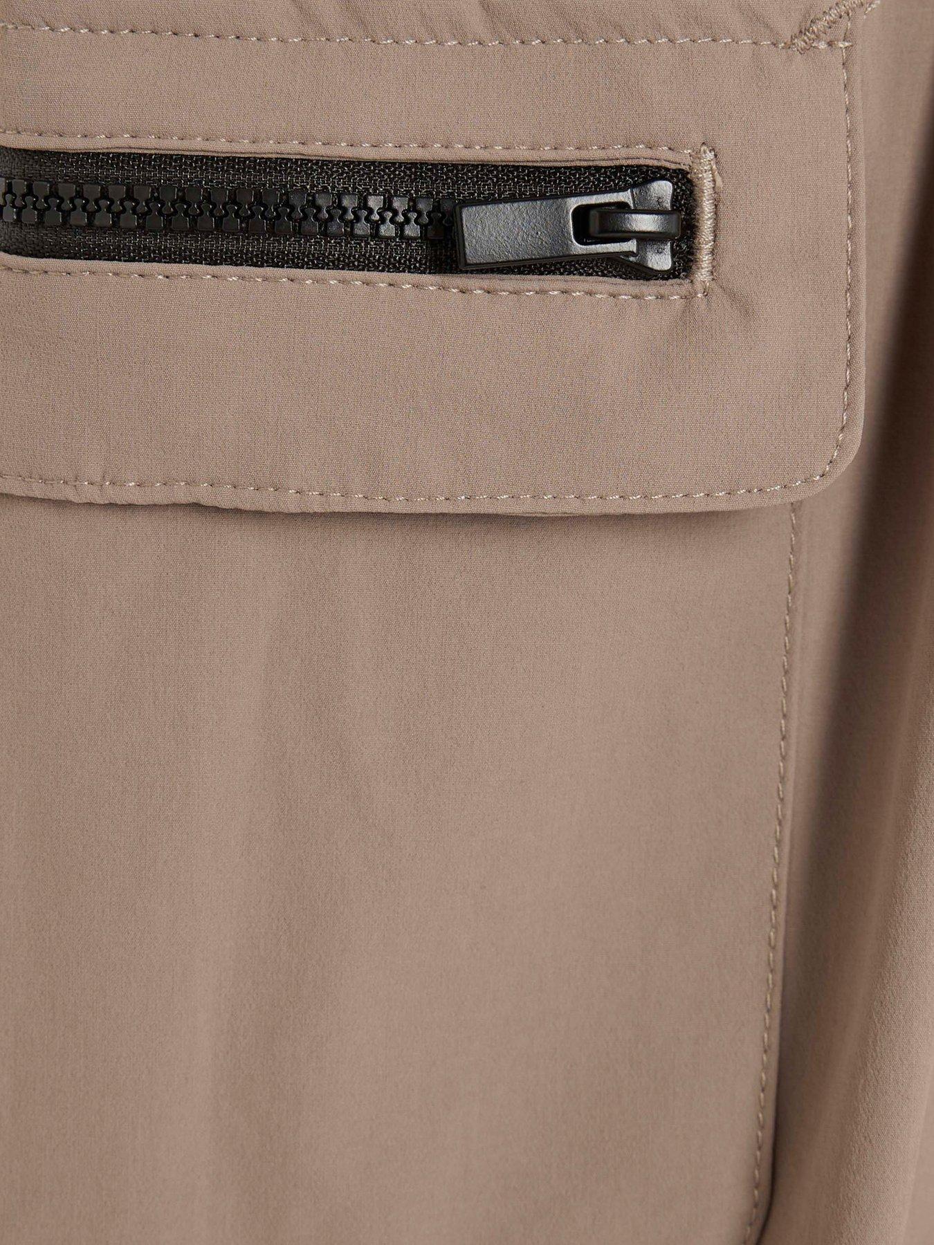 river-island-older-boys-zip-cargo-trousers-beigedetail