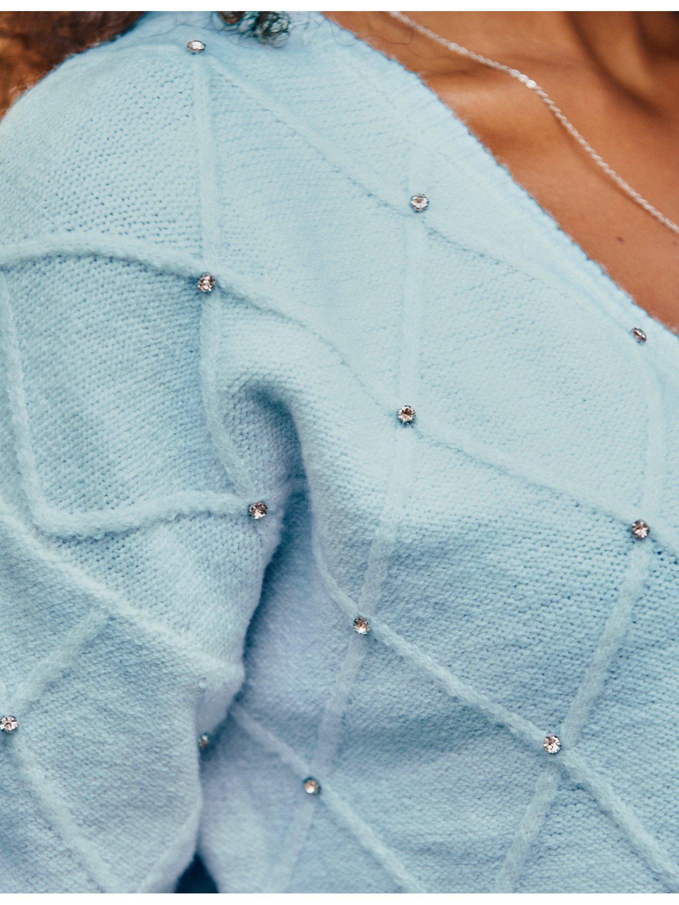 sosandar-pointelle-diamante-embellished-jumper-aqua-blueoutfit