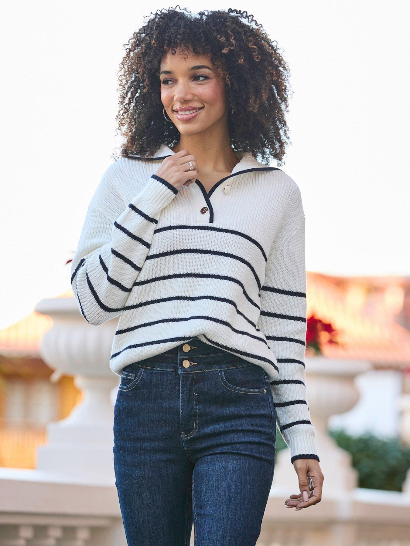 sosandar-stripe-gold-button-detail-collared-jumper-ivorynavy-blueback