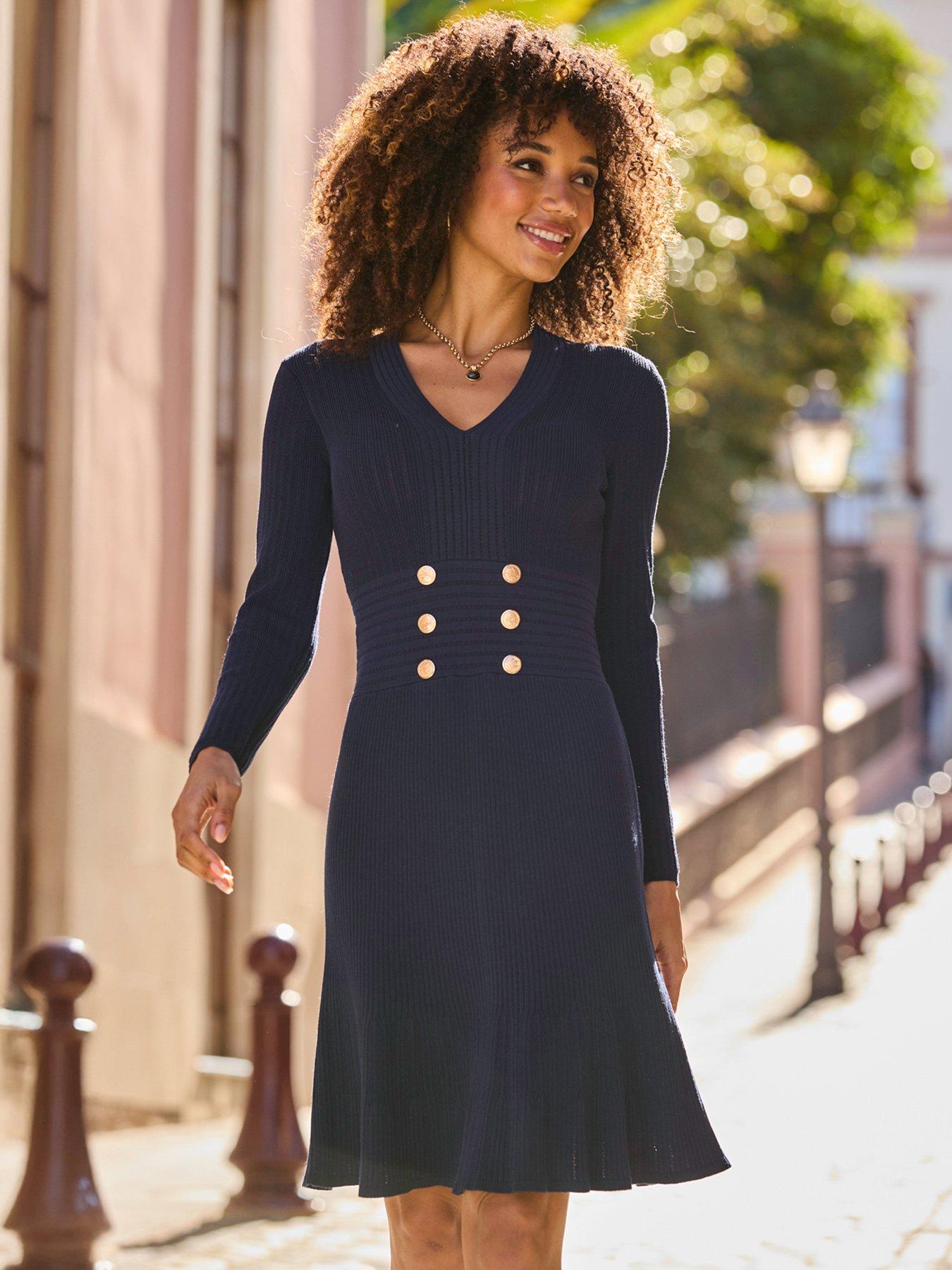 knee length dresses for ladies Get Like This Jumper Midi Dress, Small