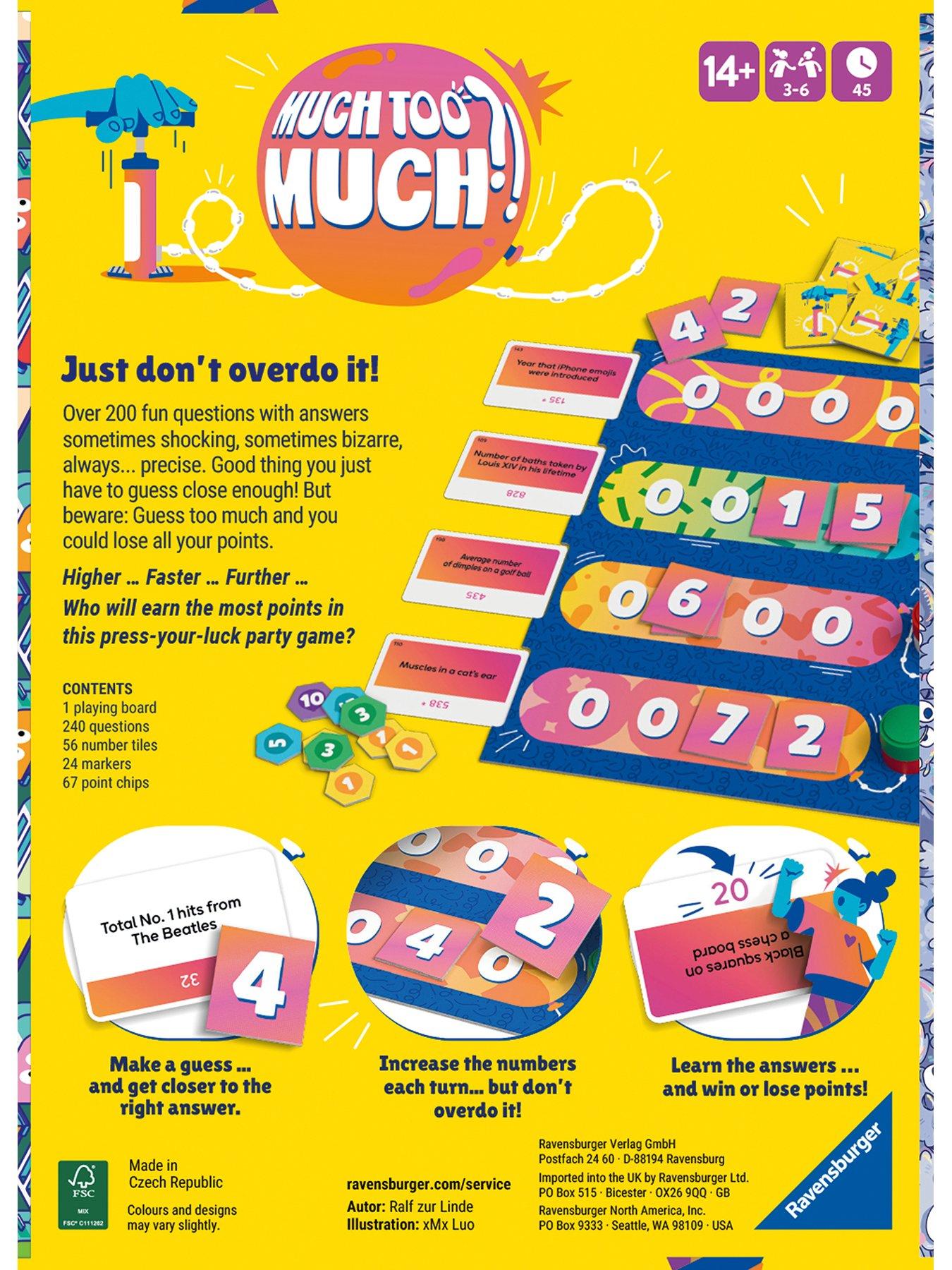 Image 4 of 5 of Ravensburger Too Much Party? Game