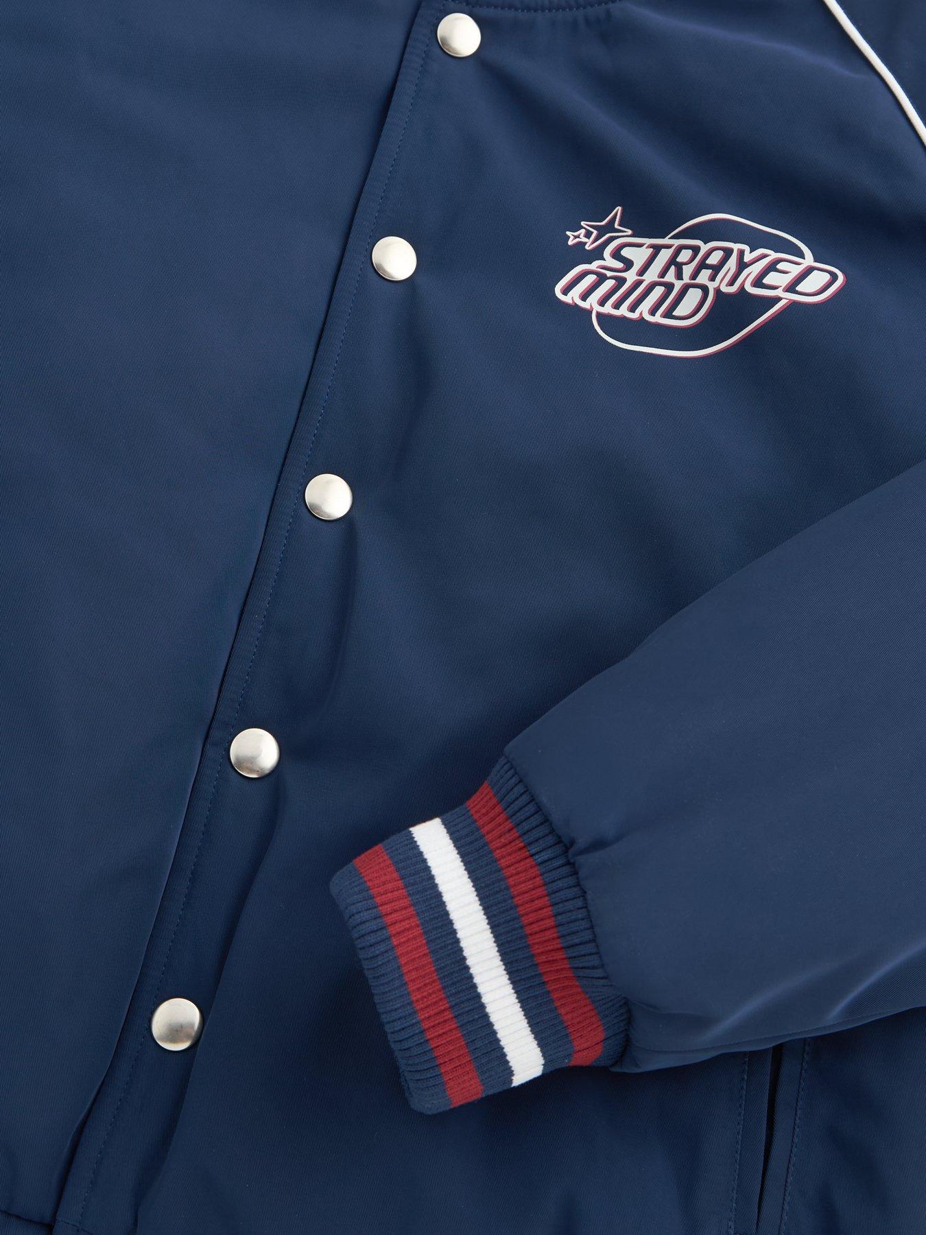 Image 3 of 5 of The Very Collection Boys Varsity Bomber Jacket (3-16 years) - Navy