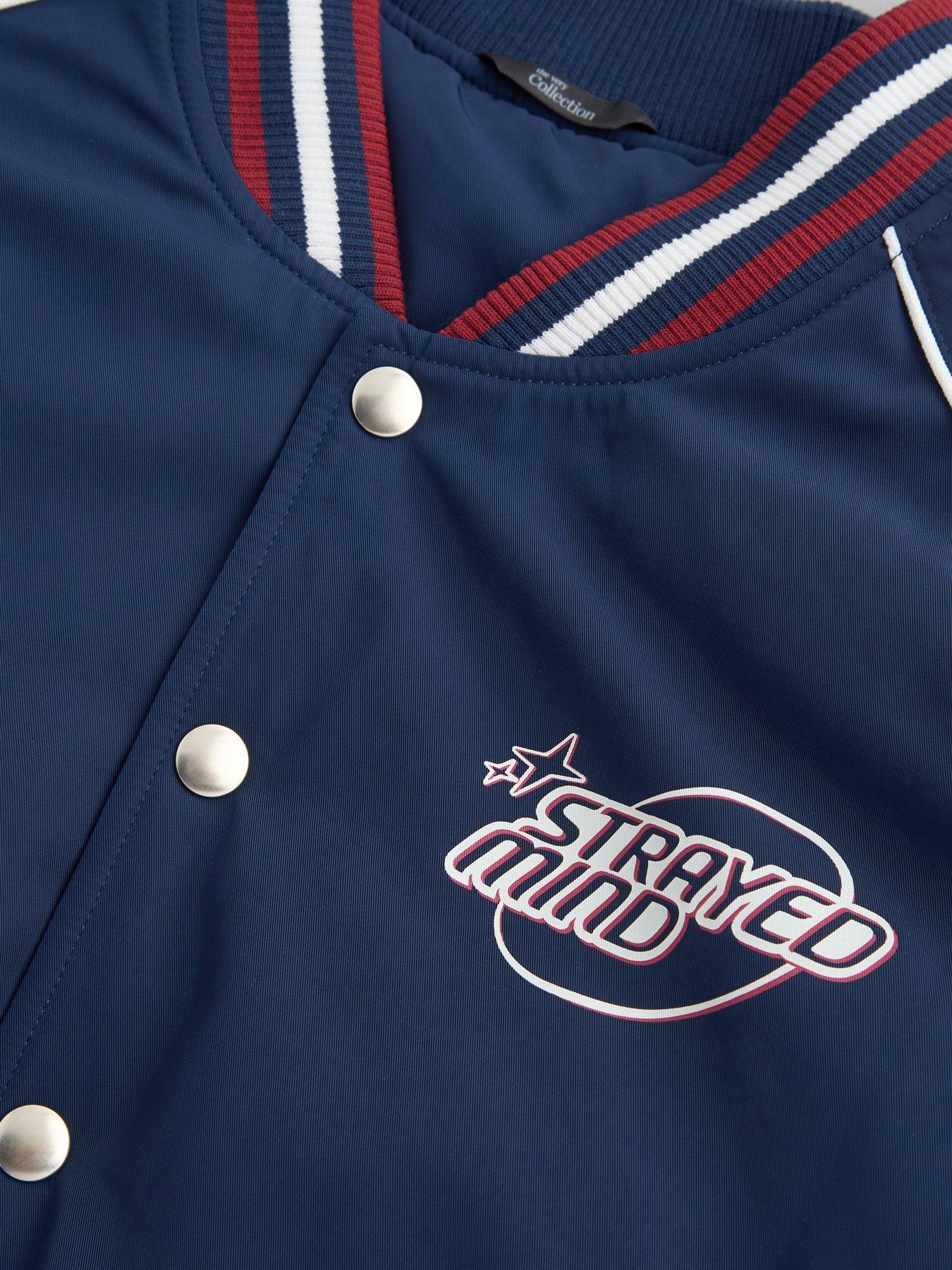 Image 4 of 5 of The Very Collection Boys Varsity Bomber Jacket (3-16 years) - Navy