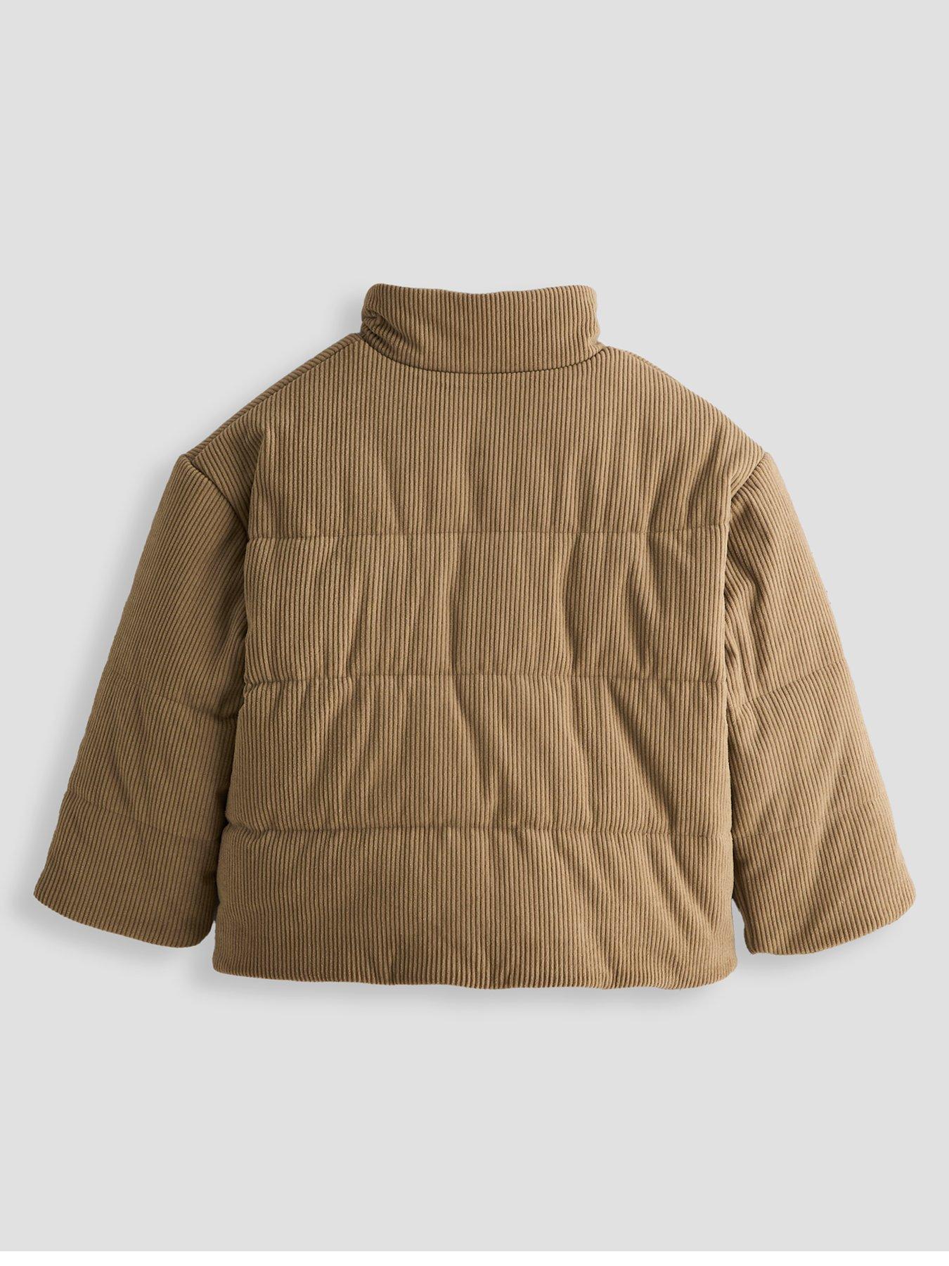 Image 2 of 4 of The Very Collection Boys Cord Padded Coat - Stone Beige