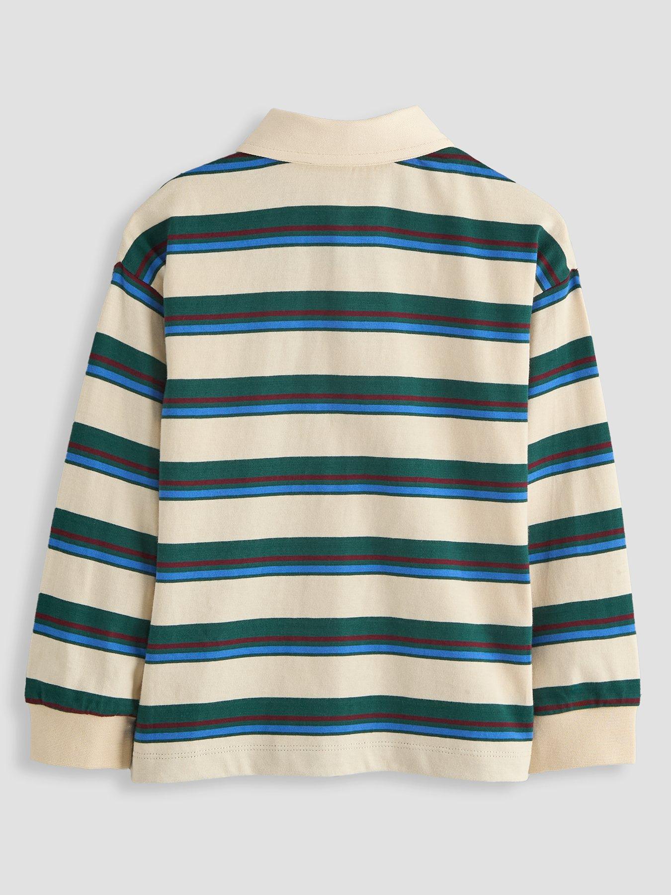 Image 2 of 4 of The Very Collection Boys Stripe Rugby Basic Polo - Multi