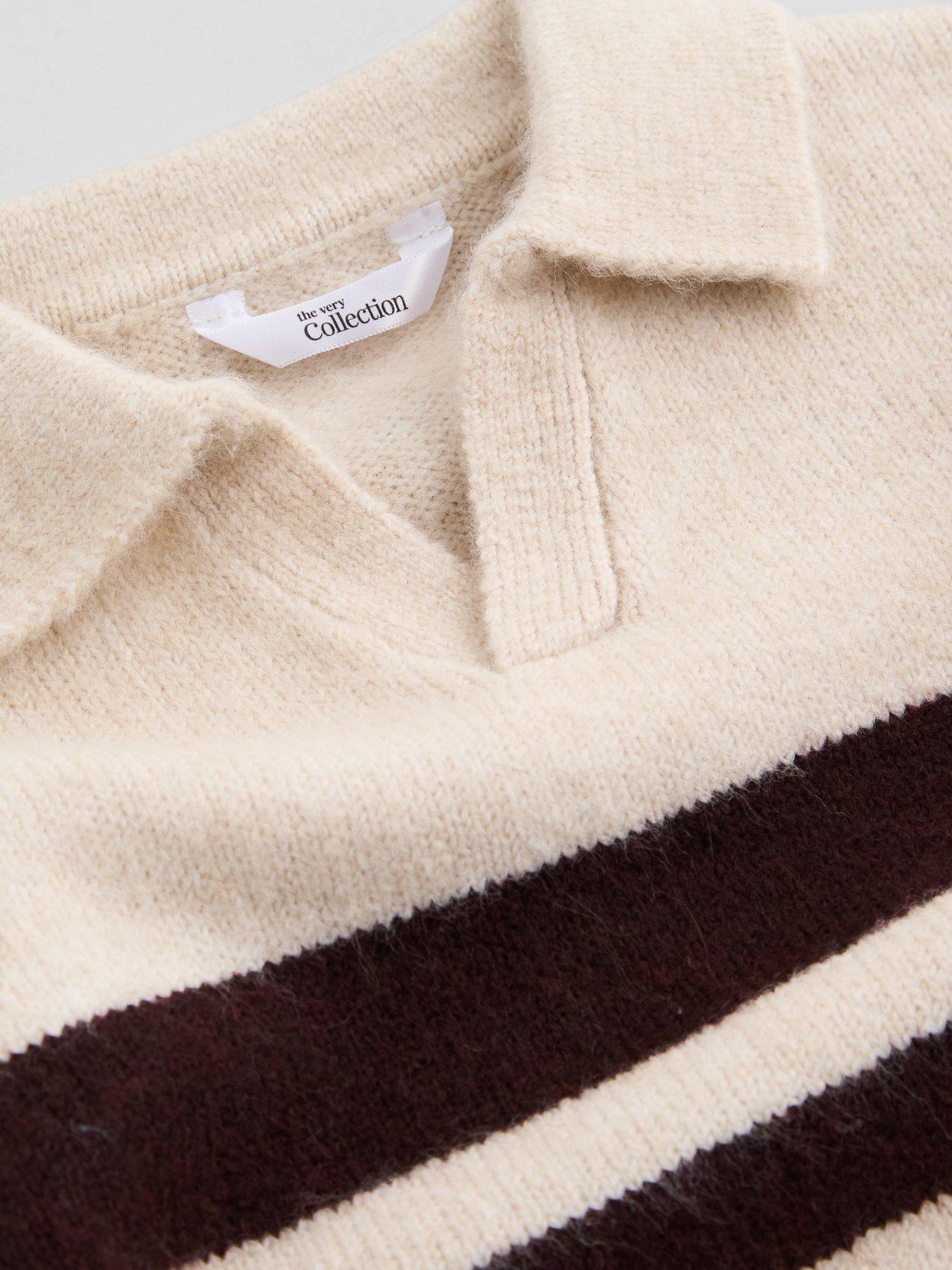 Image 4 of 6 of The Very Collection Boys Knitted Polo Top And Joggers Basic Outfit - Multi